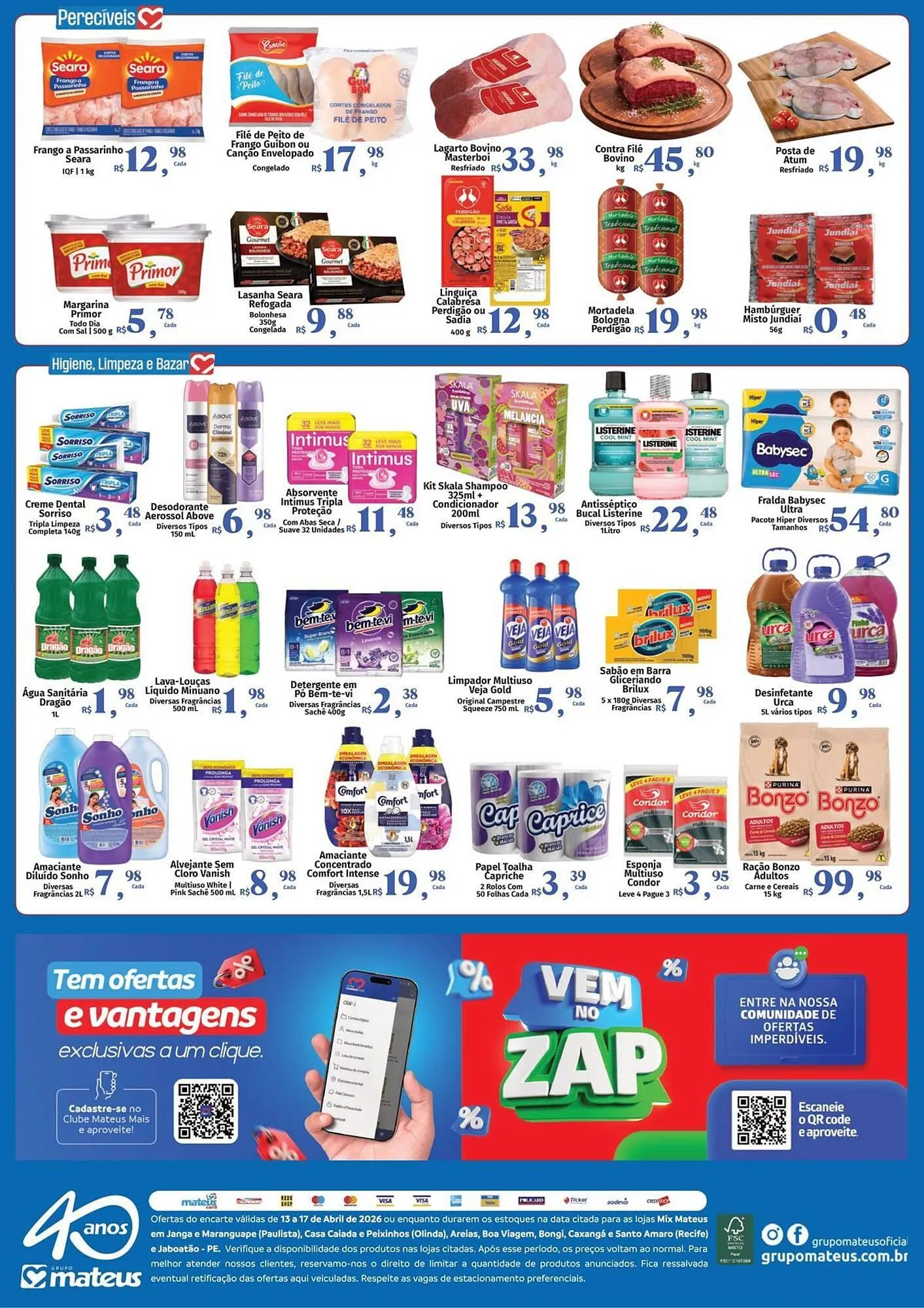 Encarte de Catálogo Supermercados Mateus 15 de abril até 17 de abril 2026 - Pagina 2