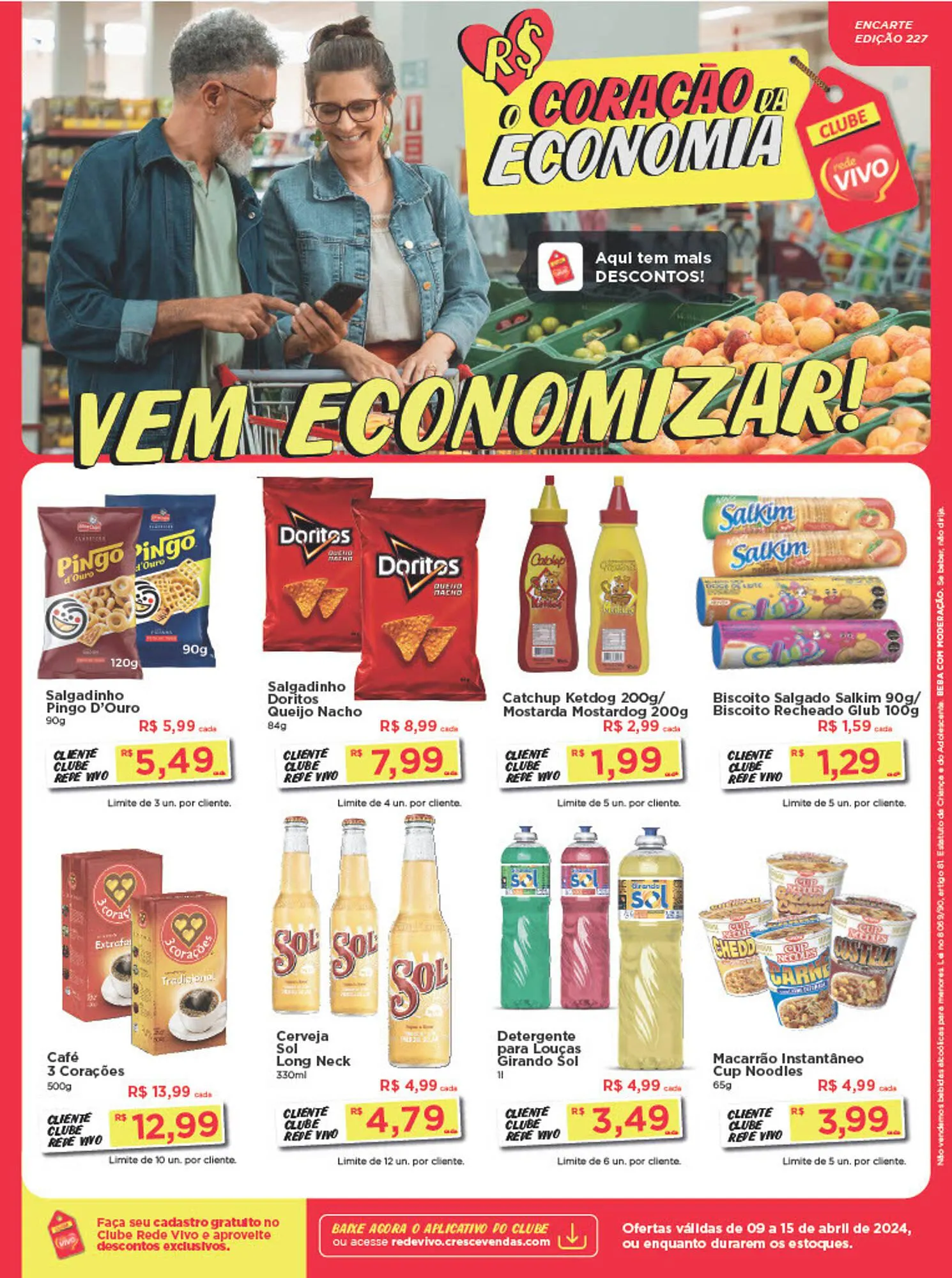 Encarte de Catálogo Rede Vivo 9 de abril até 15 de abril 2024 - Pagina 1