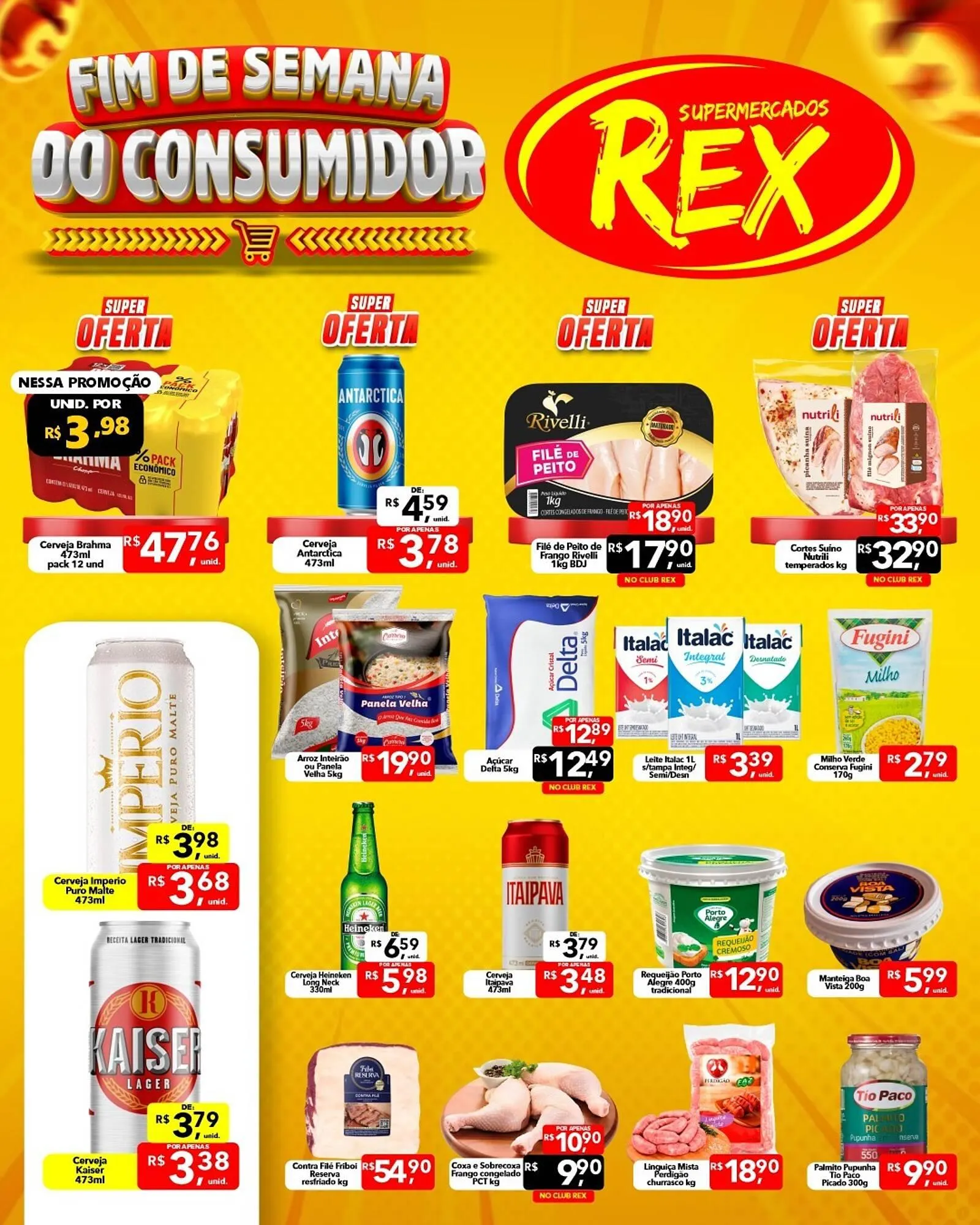 Encarte de Catálogo Supermercados Rex 13 de março até 15 de março 2026 - Pagina 1