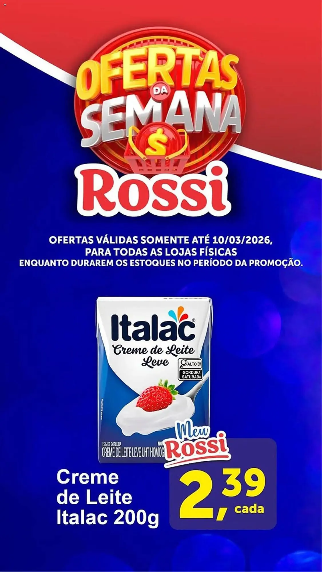 Encarte de Folheto Rossi Supermercado 5 de março até 10 de março 2026 - Pagina 3