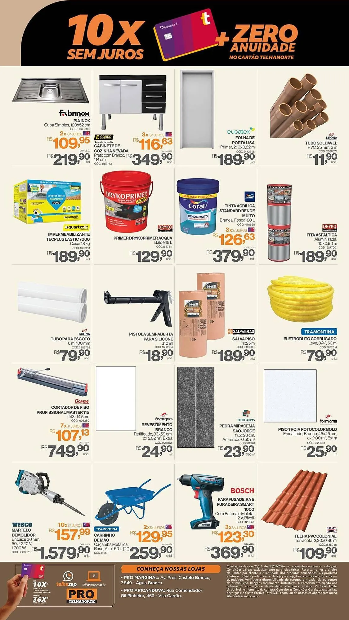 Encarte de Catálogo Telhanorte 26 de fevereiro até 18 de março 2026 - Pagina 2