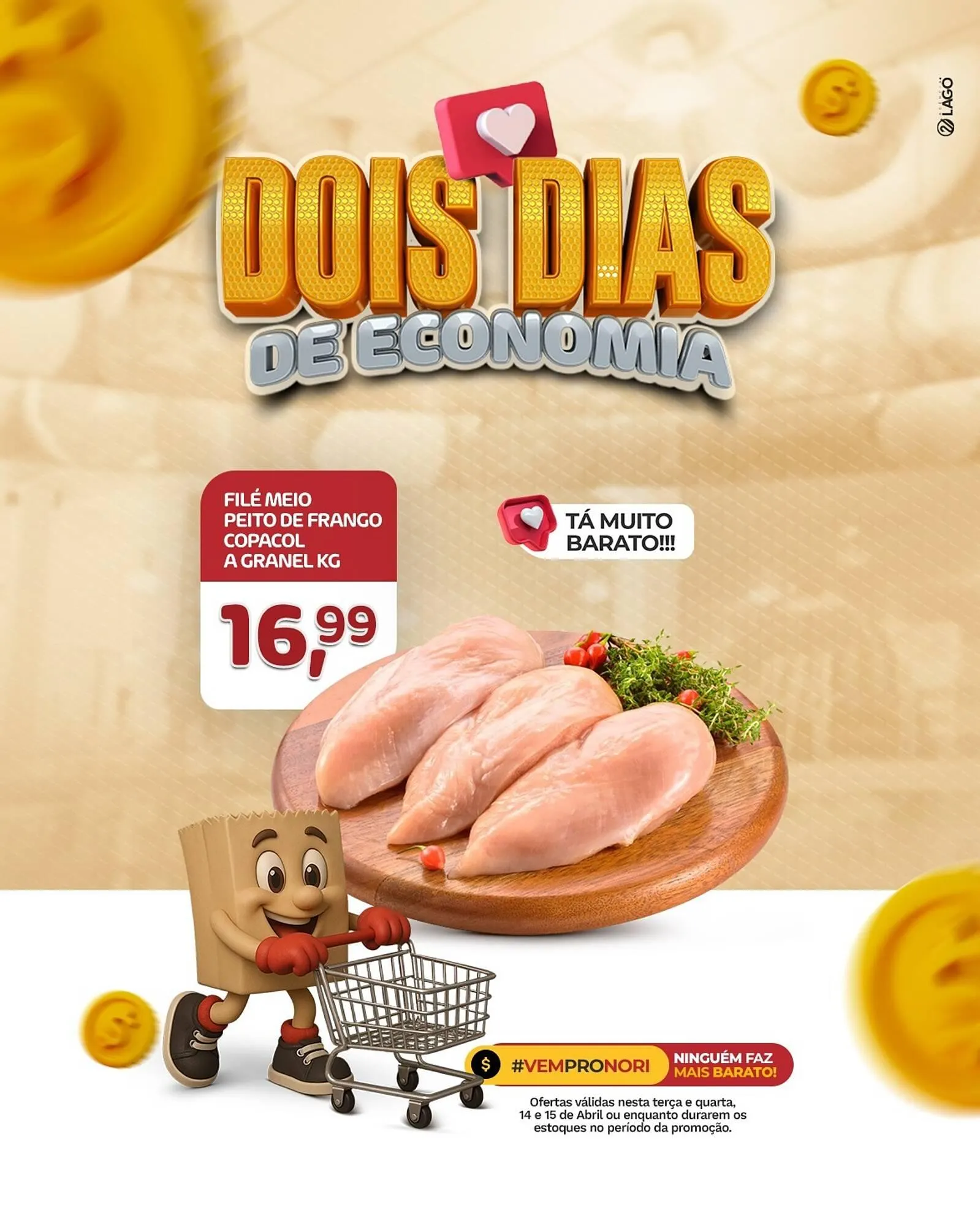 Encarte de Catálogo Supermercados Nori 14 de abril até 15 de abril 2026 - Pagina 1
