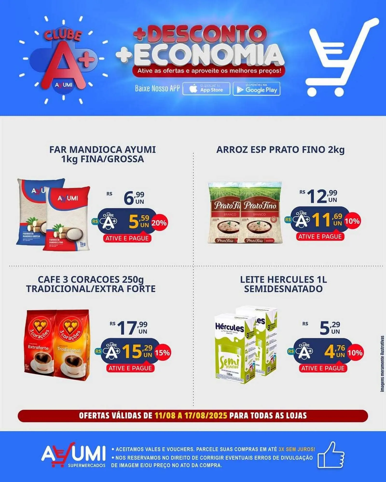 Encarte de Catálogo Ayumi Supermercados 11 de agosto até 17 de agosto 2025 - Pagina 1