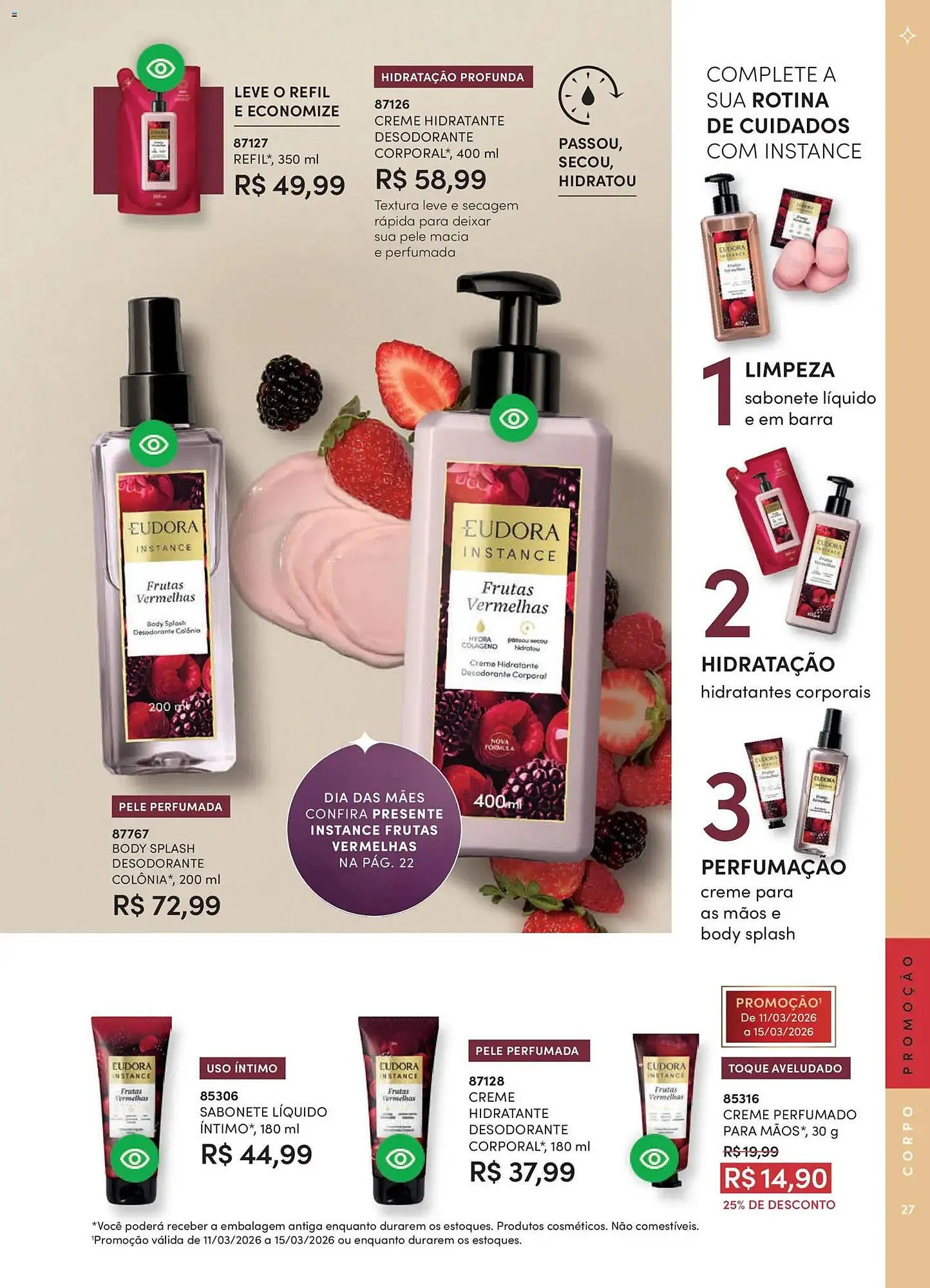 Encarte de Catálogo Eudora 11 de março até 10 de abril 2026 - Pagina 35
