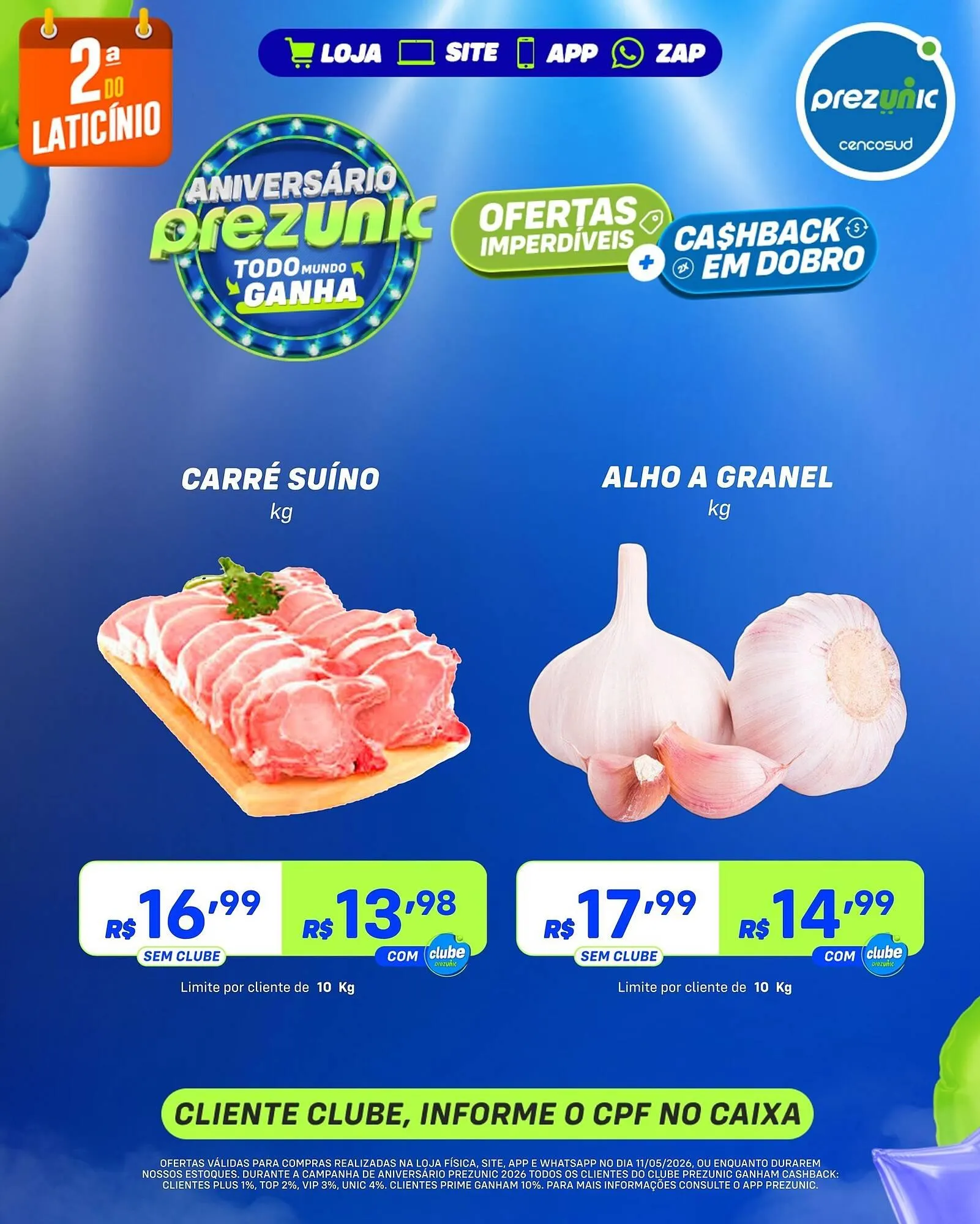 Encarte de Encarte Prezunic 11 de maio até 11 de maio 2026 - Pagina 1