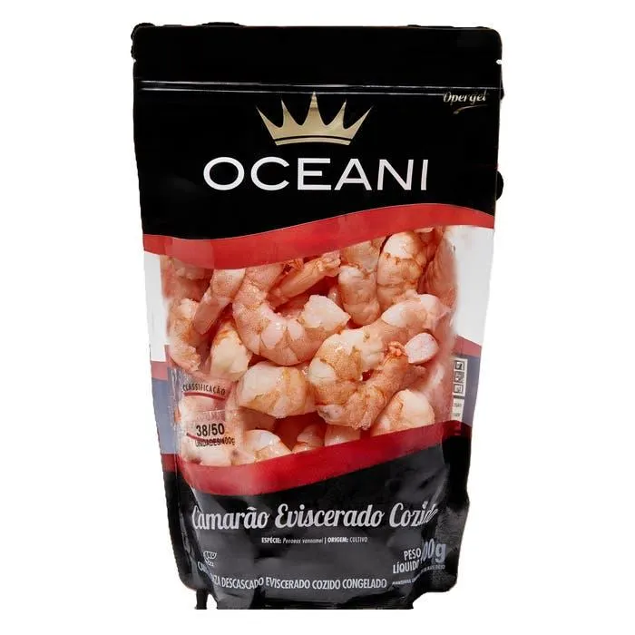 Camarão Descascado Cozido Eviscerado Congelado 36/40 - 400g
