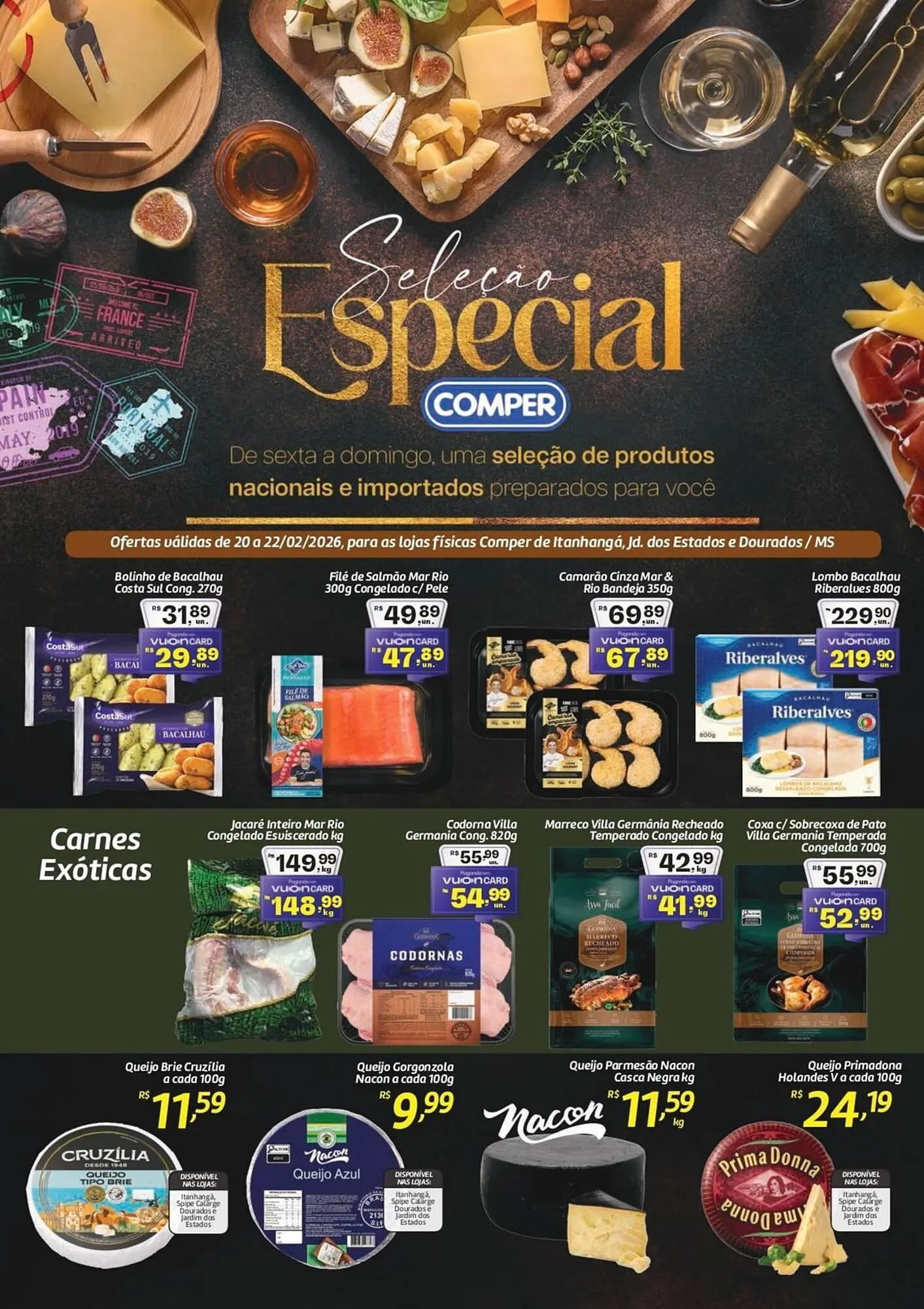 Encarte de Folheto Comper 20 de fevereiro até 22 de fevereiro 2026 - Pagina 1
