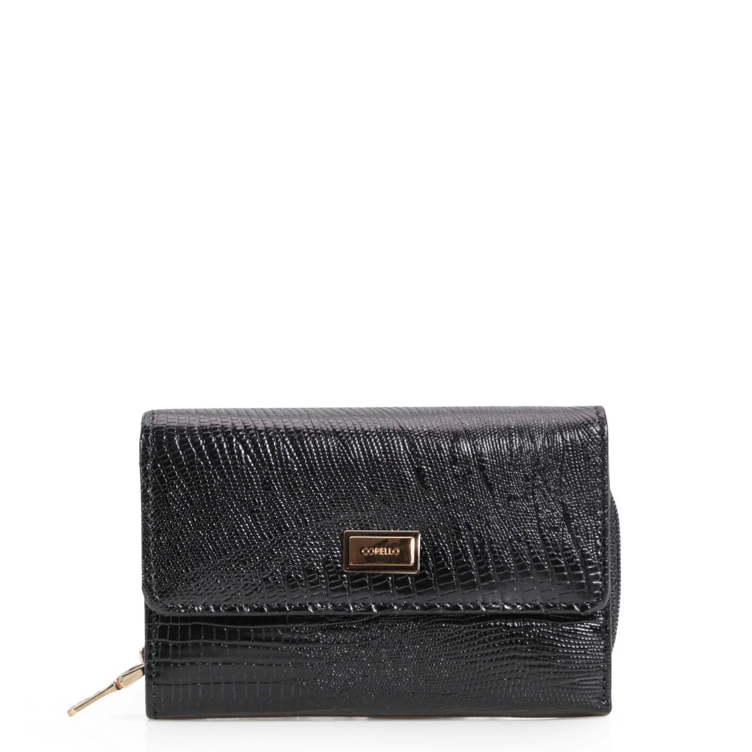 Carteira Couro Lezard Preto