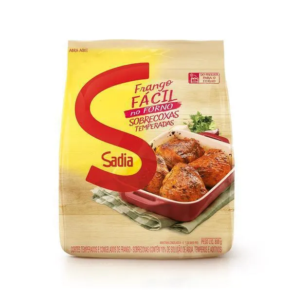 Frango Fácil Sadia Sobrecoxas Alho, Cebola e Ervas 800g
