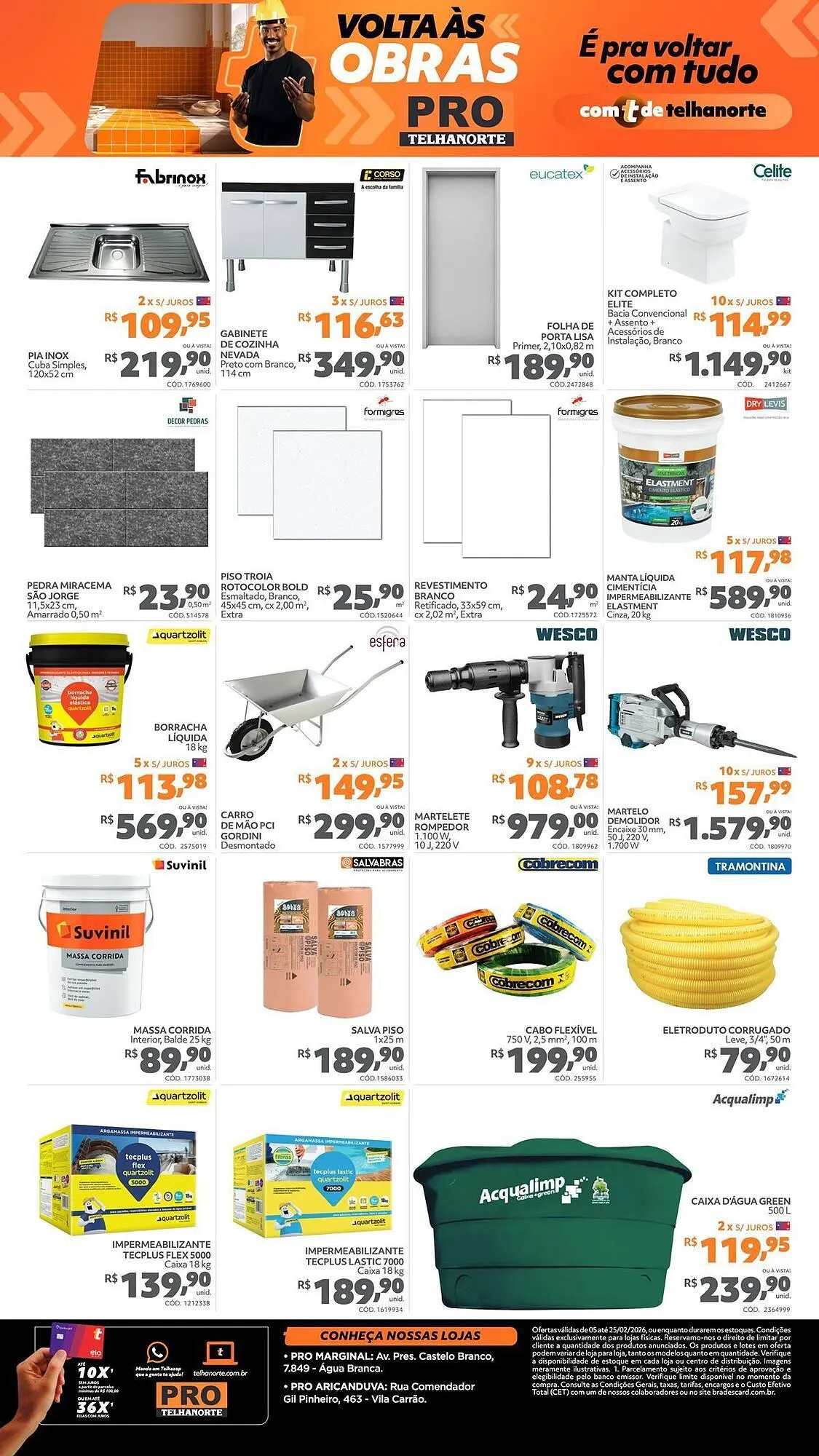 Encarte de Catálogo Telhanorte 5 de fevereiro até 25 de fevereiro 2026 - Pagina 2