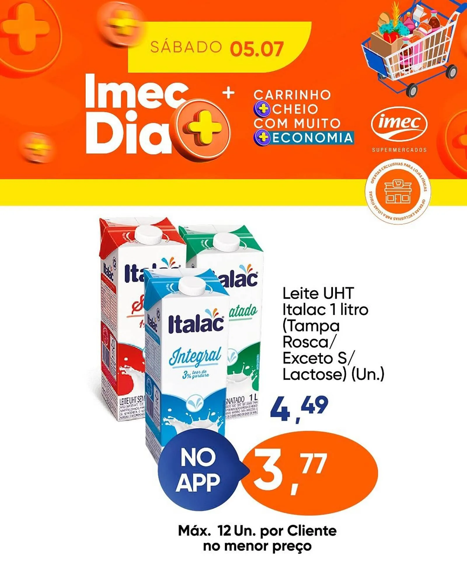 Encarte de Catálogo Imec Supermercados 4 de julho até 5 de julho 2025 - Pagina 1