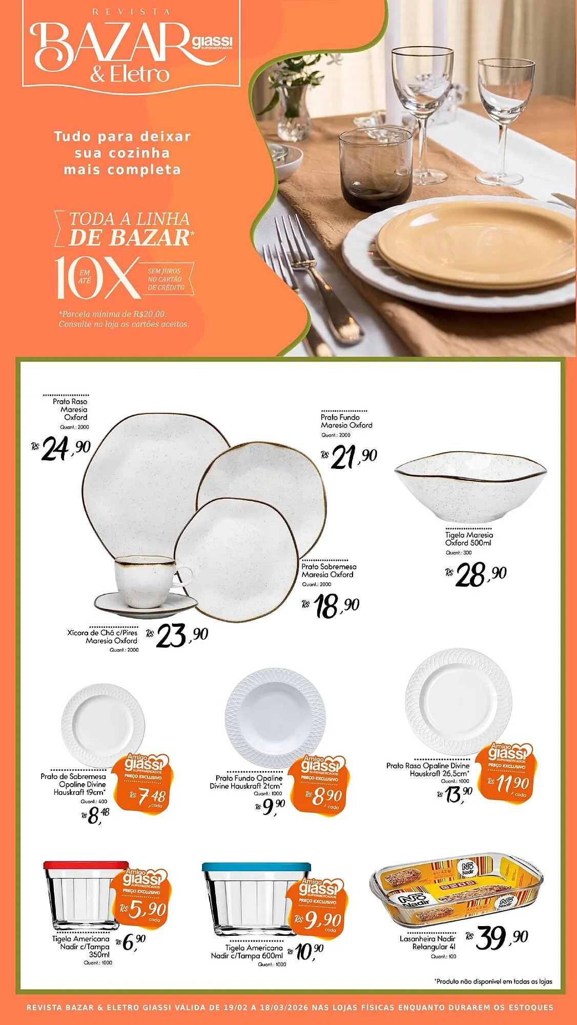 Encarte de Encarte Giassi Supermercados 18 de fevereiro até 18 de março 2026 - Pagina 8