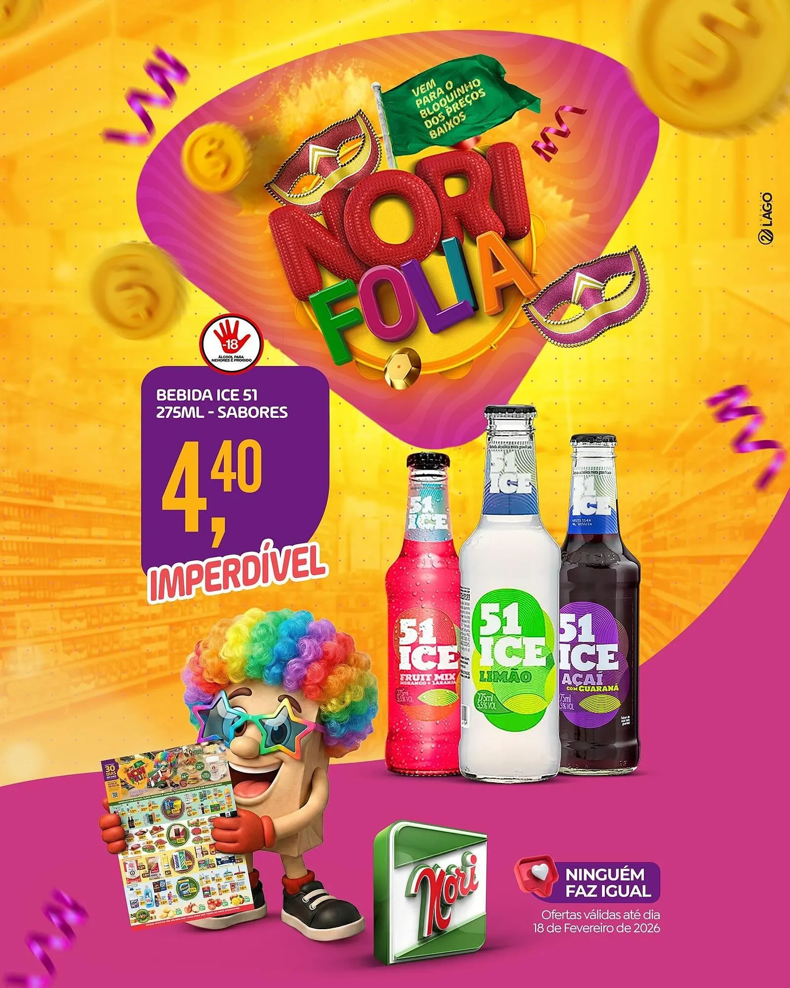 Encarte de Catálogo Supermercados Nori 16 de fevereiro até 18 de fevereiro 2026 - Pagina 2