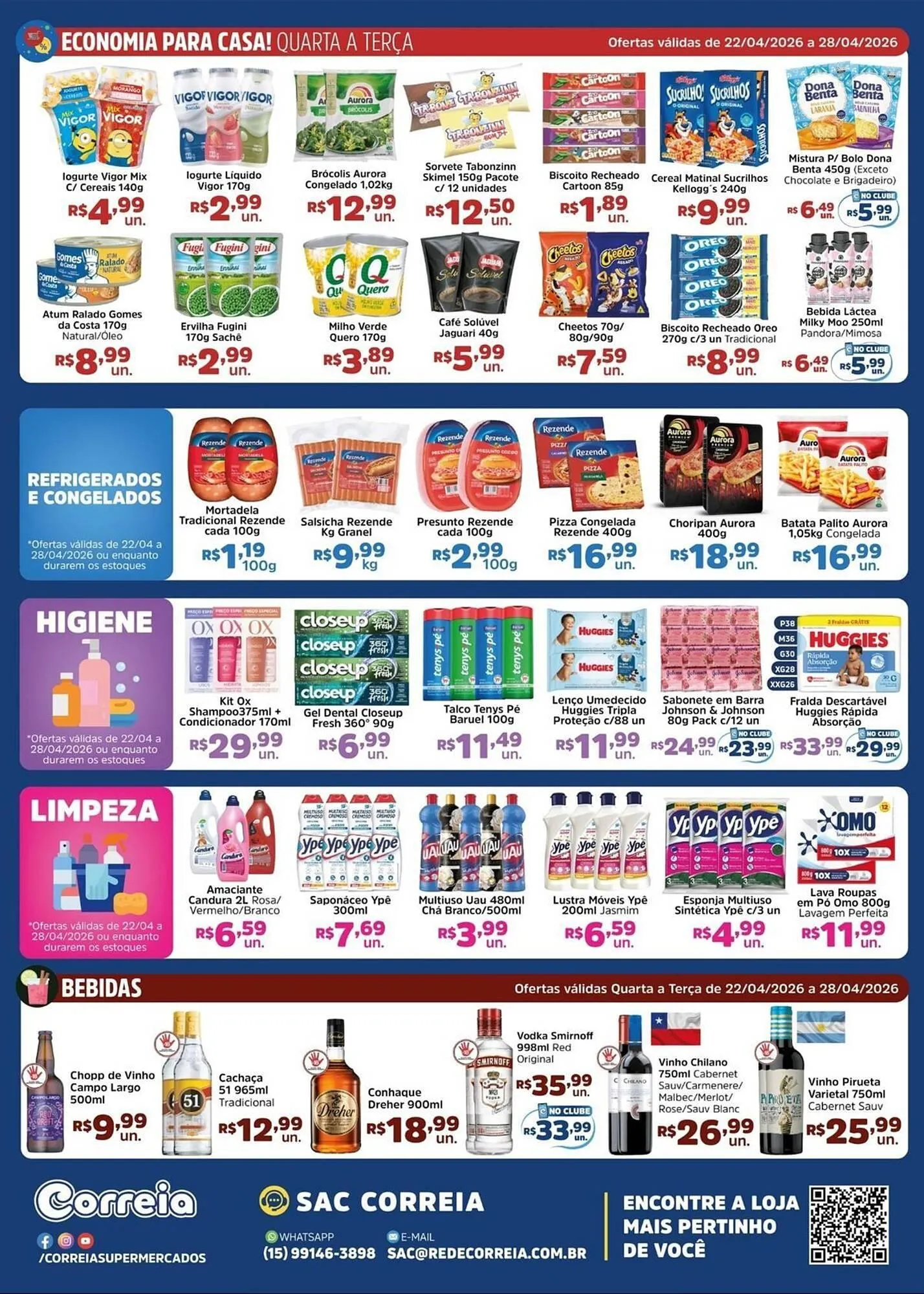 Encarte de Catálogo Supermercados Correia 22 de abril até 23 de abril 2026 - Pagina 2