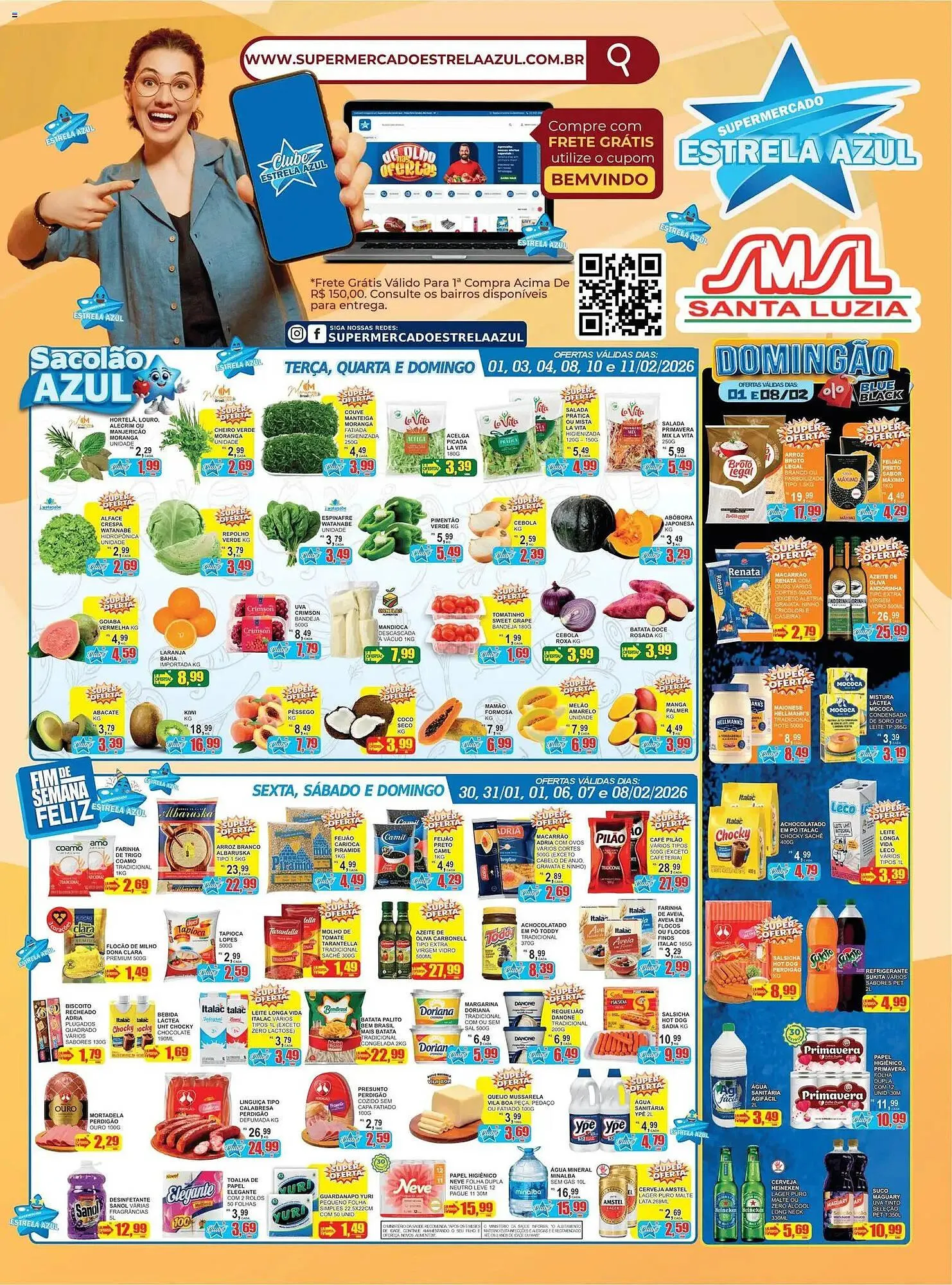 Folheto Supermercado Estrela Azul - 1