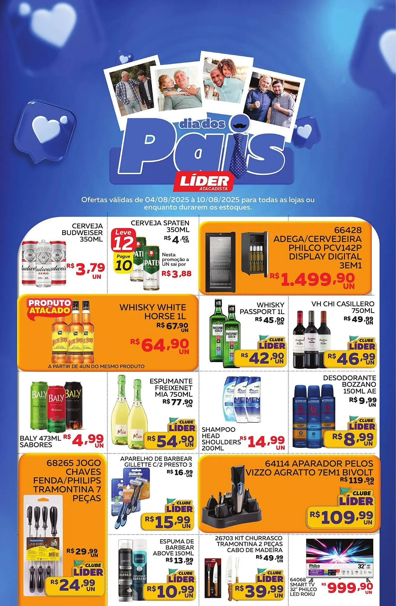 Encarte de Catálogo Lider Atacadista 4 de agosto até 10 de agosto 2025 - Pagina 1