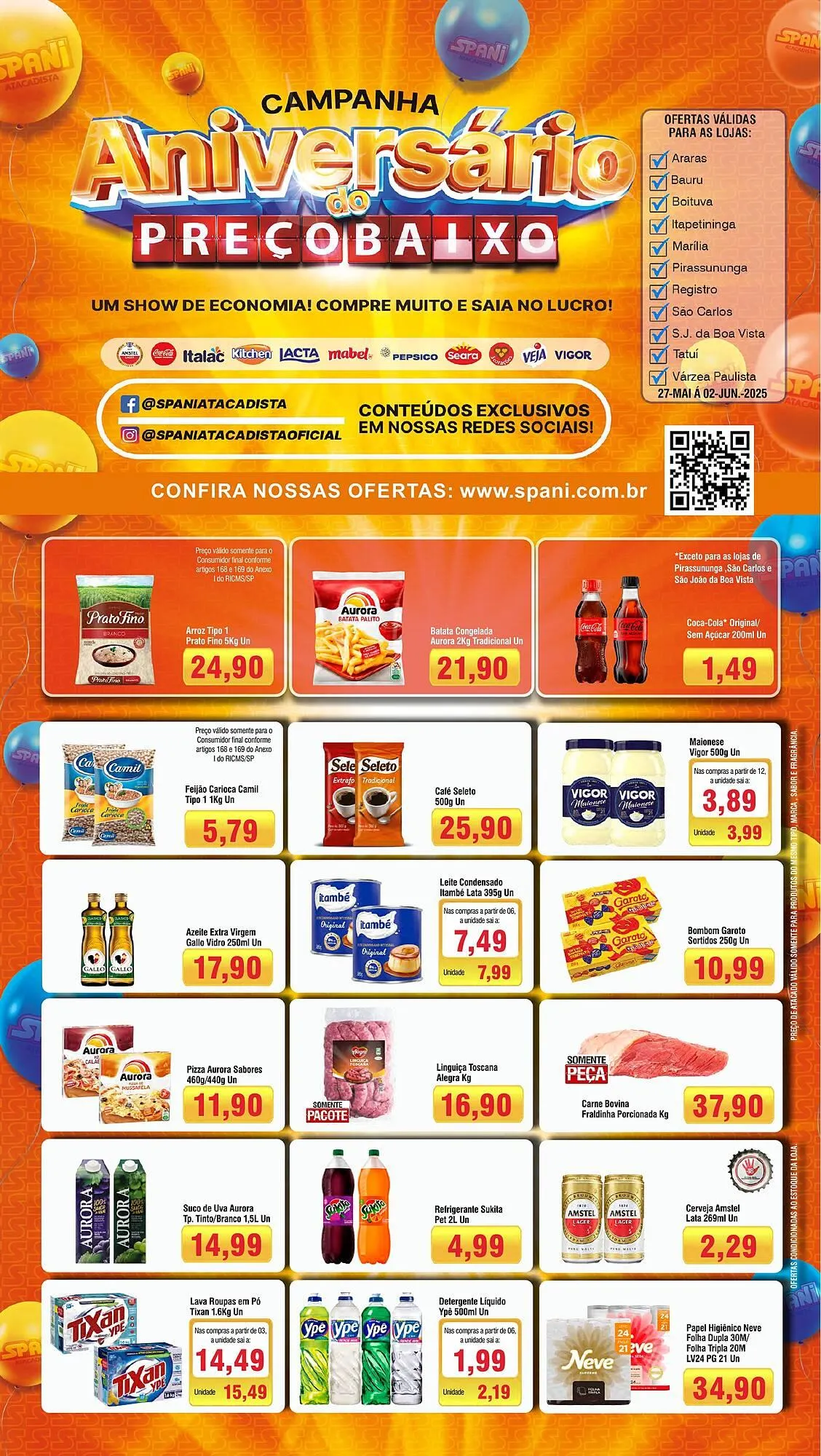 Encarte de Catálogo Spani Atacadista 28 de maio até 3 de junho 2025 - Pagina 1