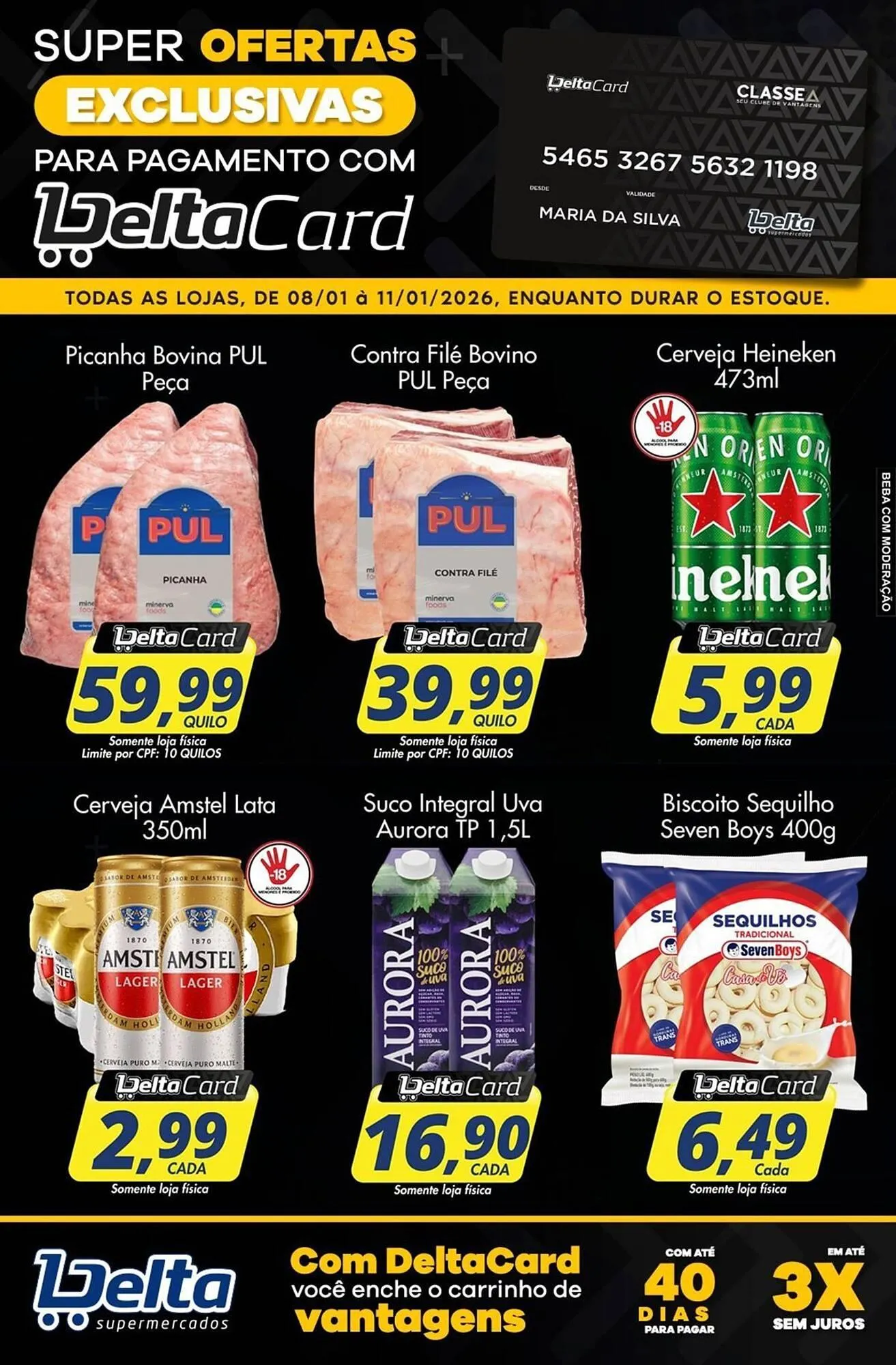 Encarte de Catálogo Delta Supermercados 8 de janeiro até 11 de janeiro 2026 - Pagina 1