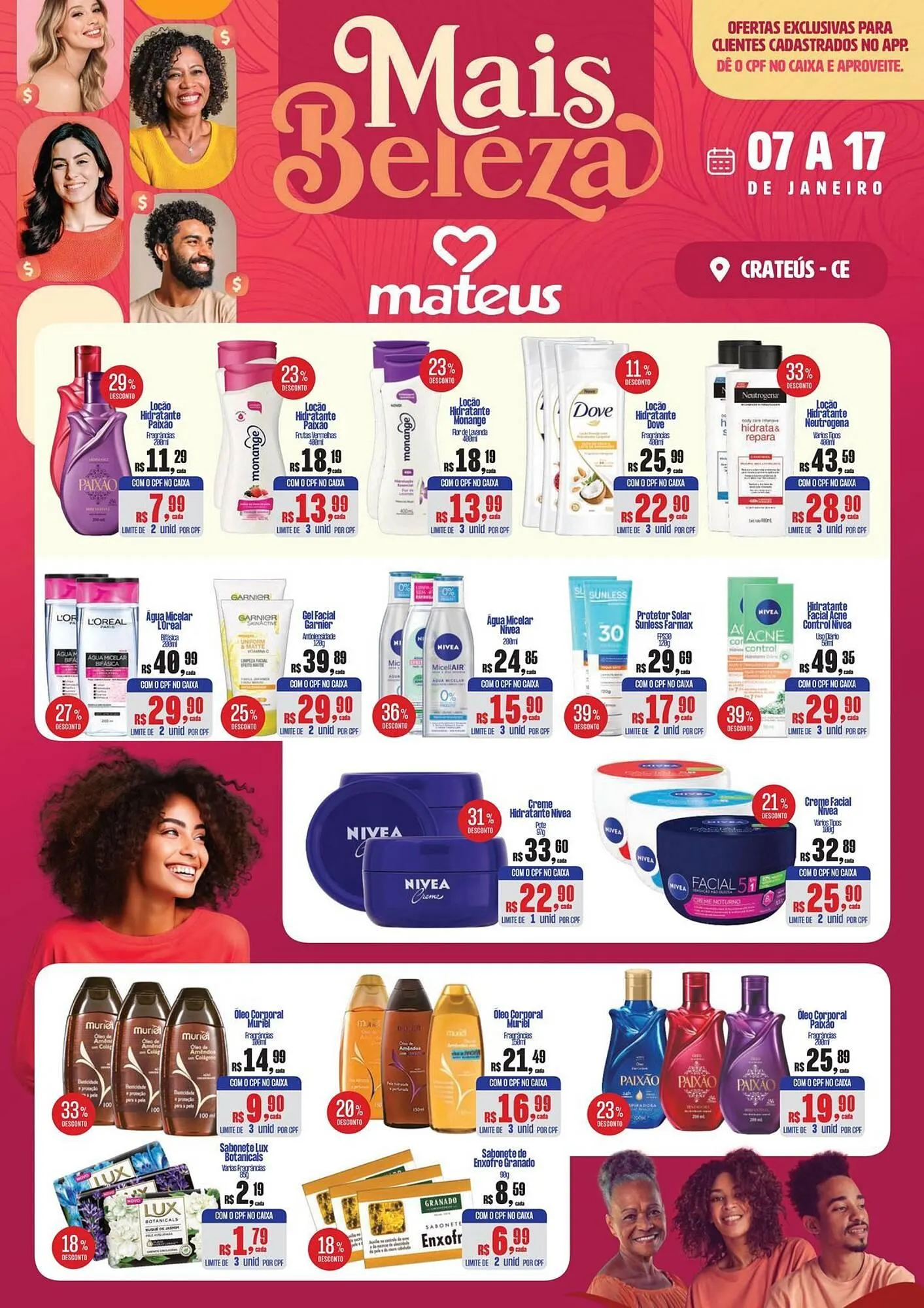 Encarte de Catálogo Supermercados Mateus 7 de janeiro até 17 de janeiro 2026 - Pagina 1