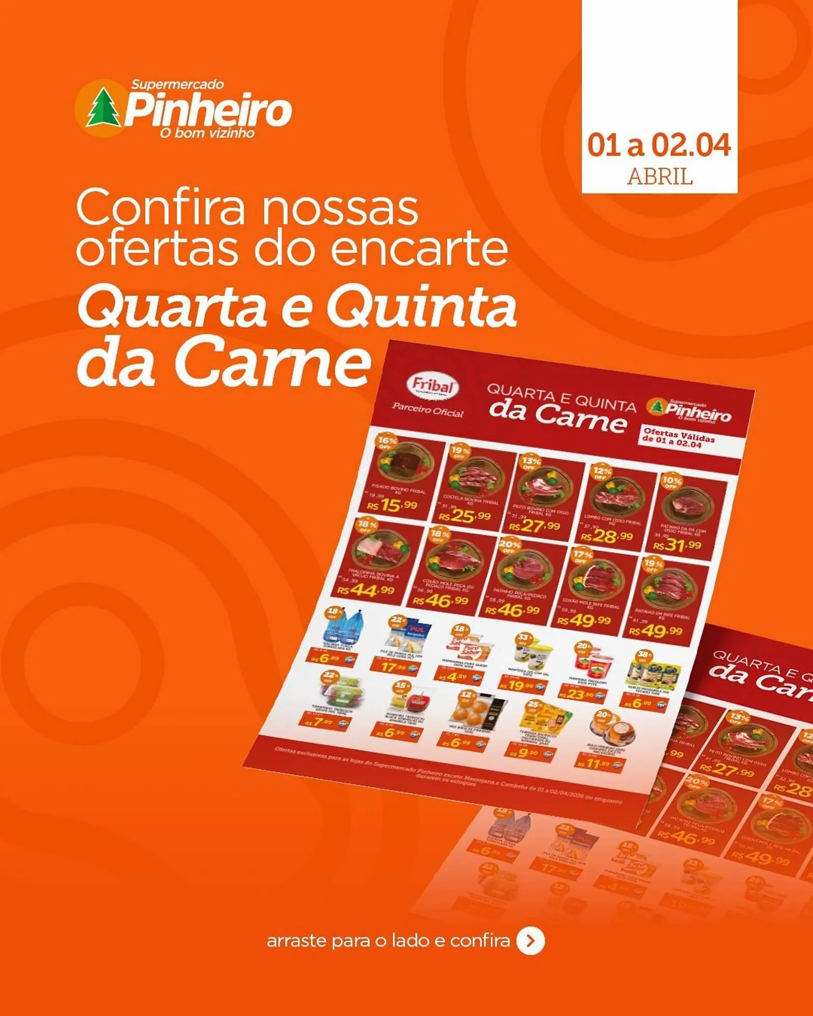 Encarte de Encarte Pinheiro Supermercado 1 de abril até 2 de abril 2026 - Pagina 1