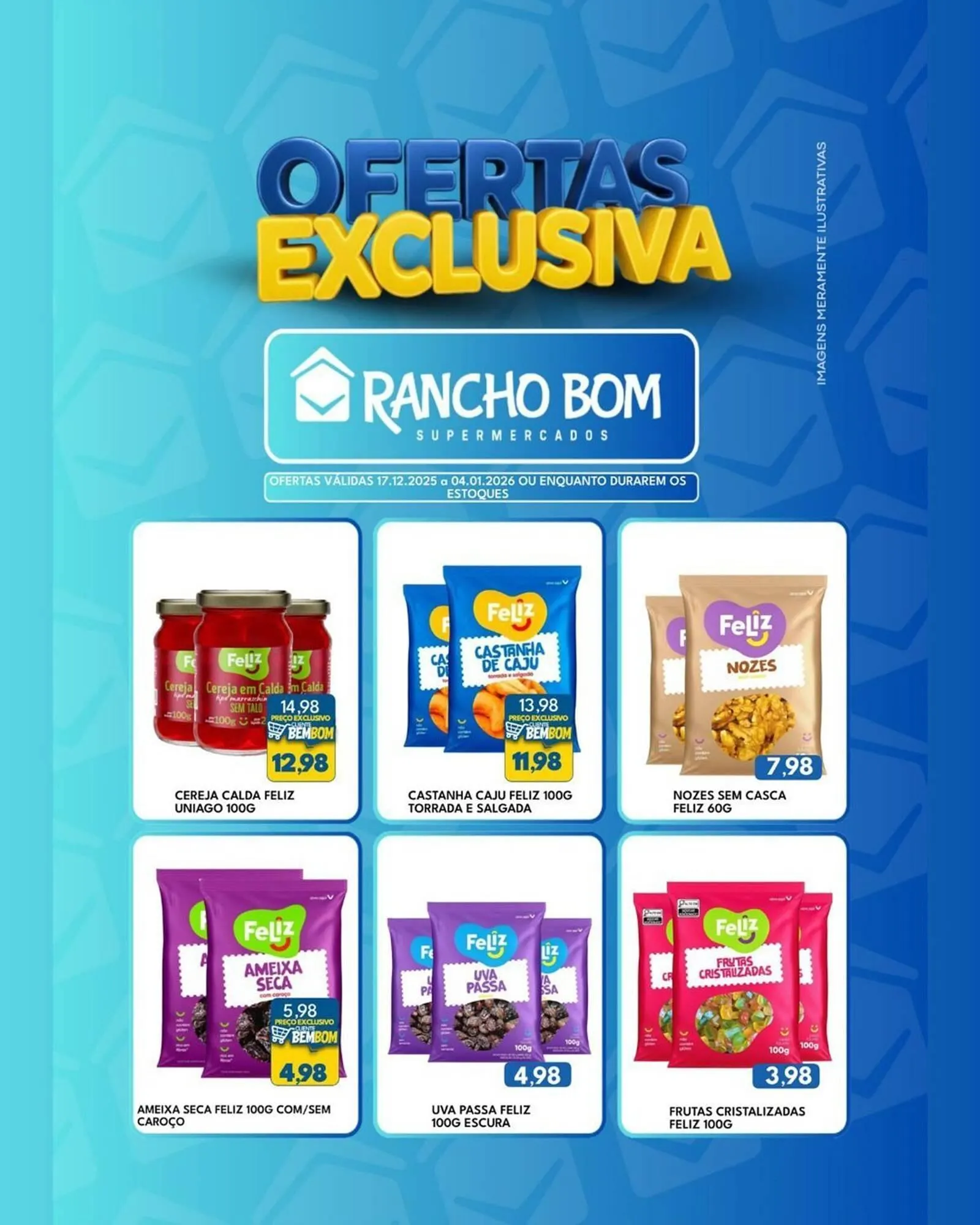 Encarte de Catálogo Rancho Bom Supermercados 17 de dezembro até 4 de janeiro 2026 - Pagina 1