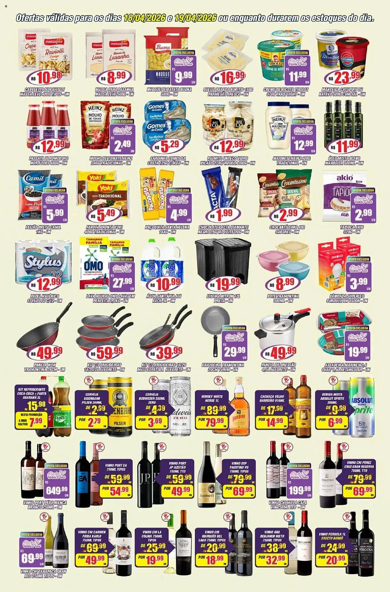 Encarte de Catálogo Violeta Supermercados 18 de abril até 20 de abril 2026 - Pagina 3