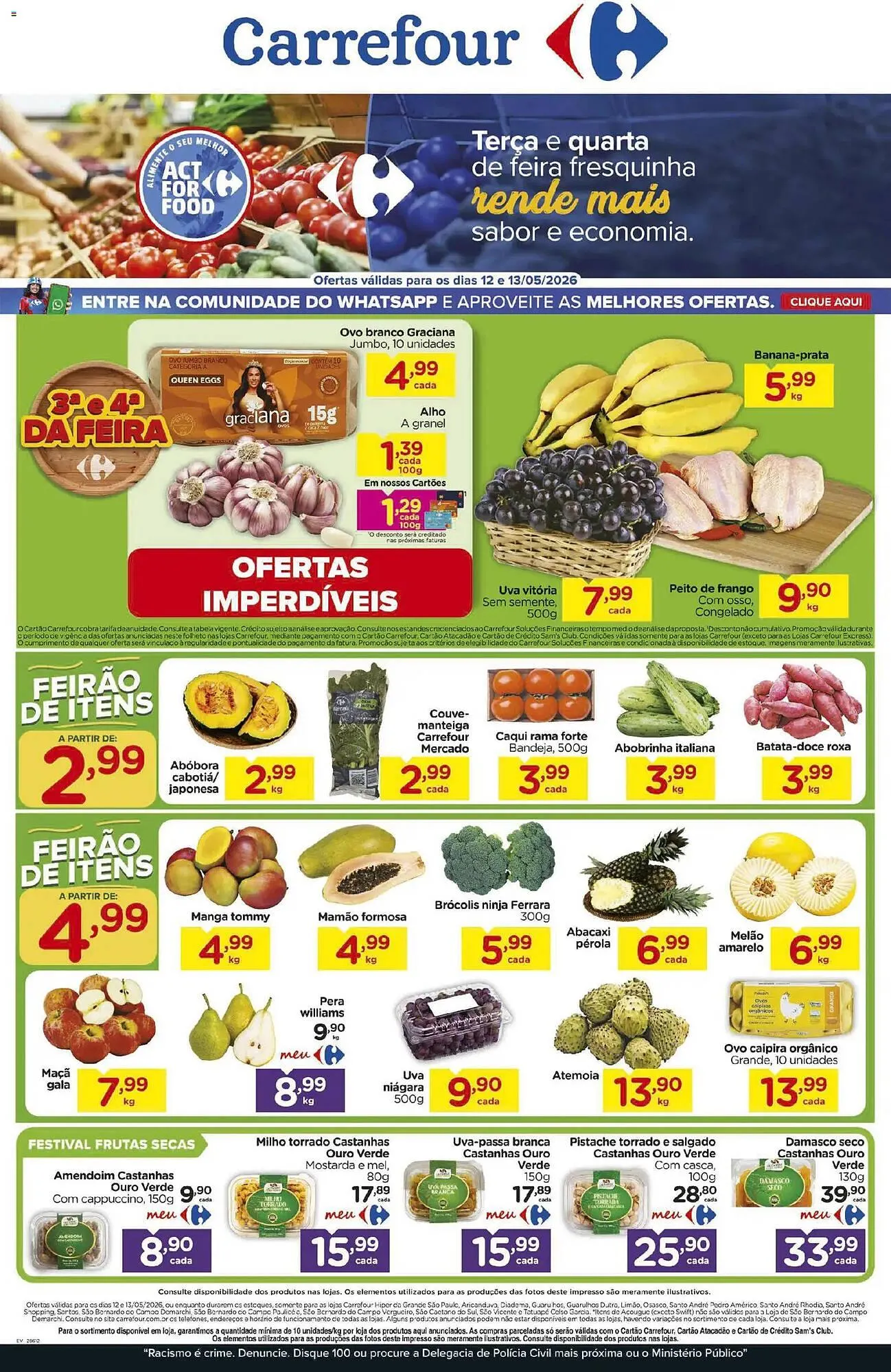 Encarte de Folheto Carrefour 12 de maio até 13 de maio 2026 - Pagina 1