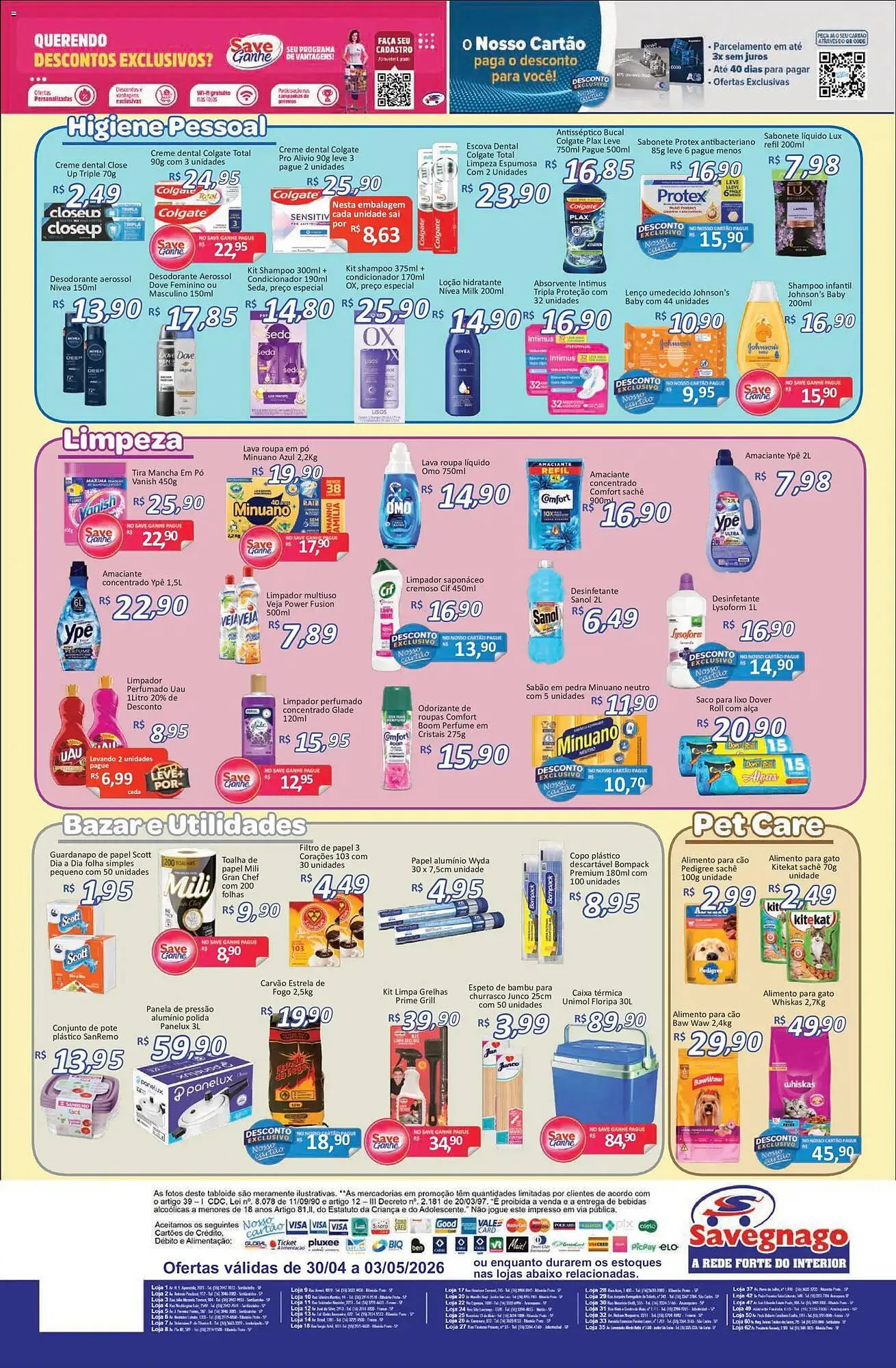 Encarte de Catálogo Supermercados Savegnago 30 de abril até 4 de maio 2026 - Pagina 4