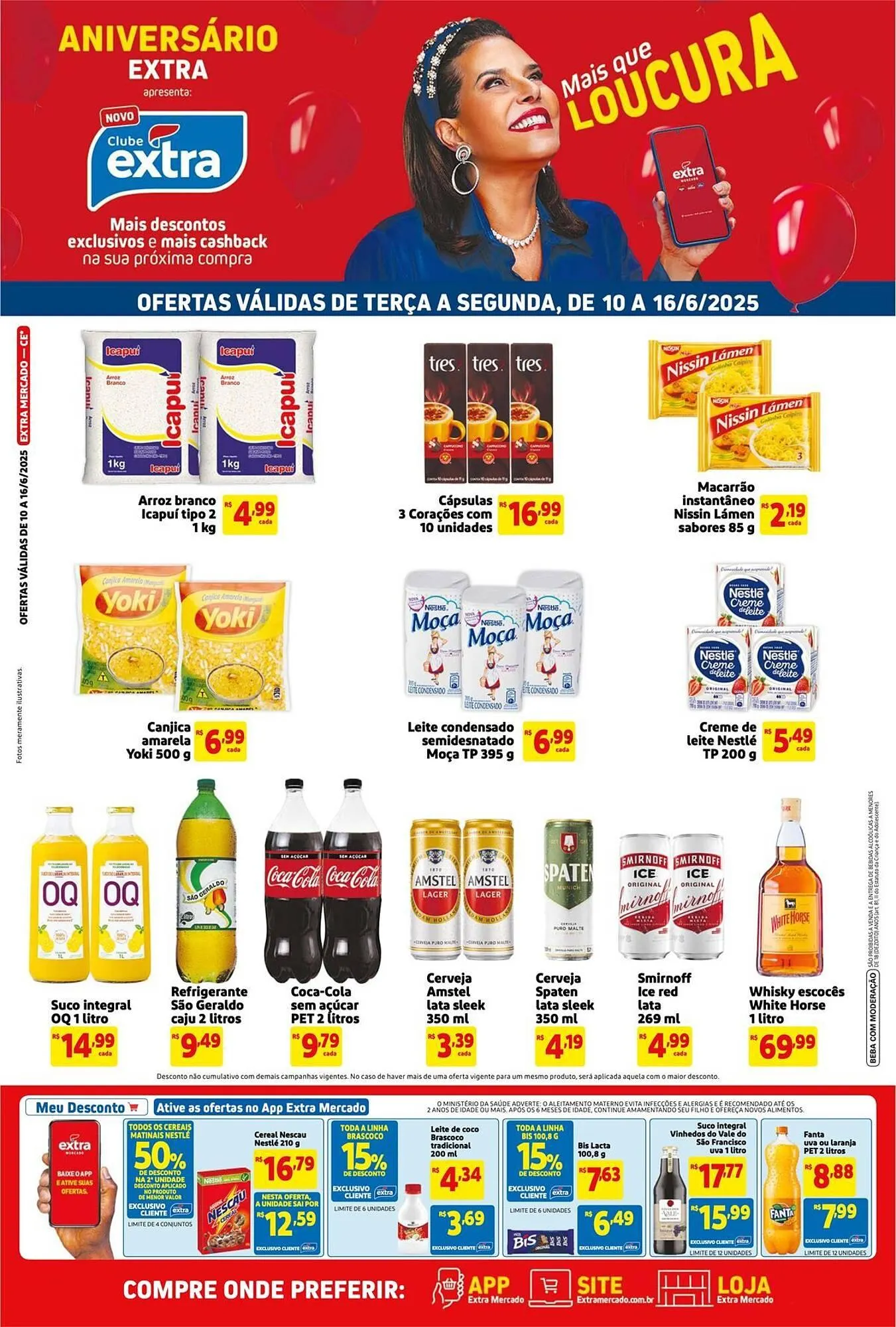 Encarte de Catálogo Mercado Extra 10 de junho até 16 de junho 2025 - Pagina 1