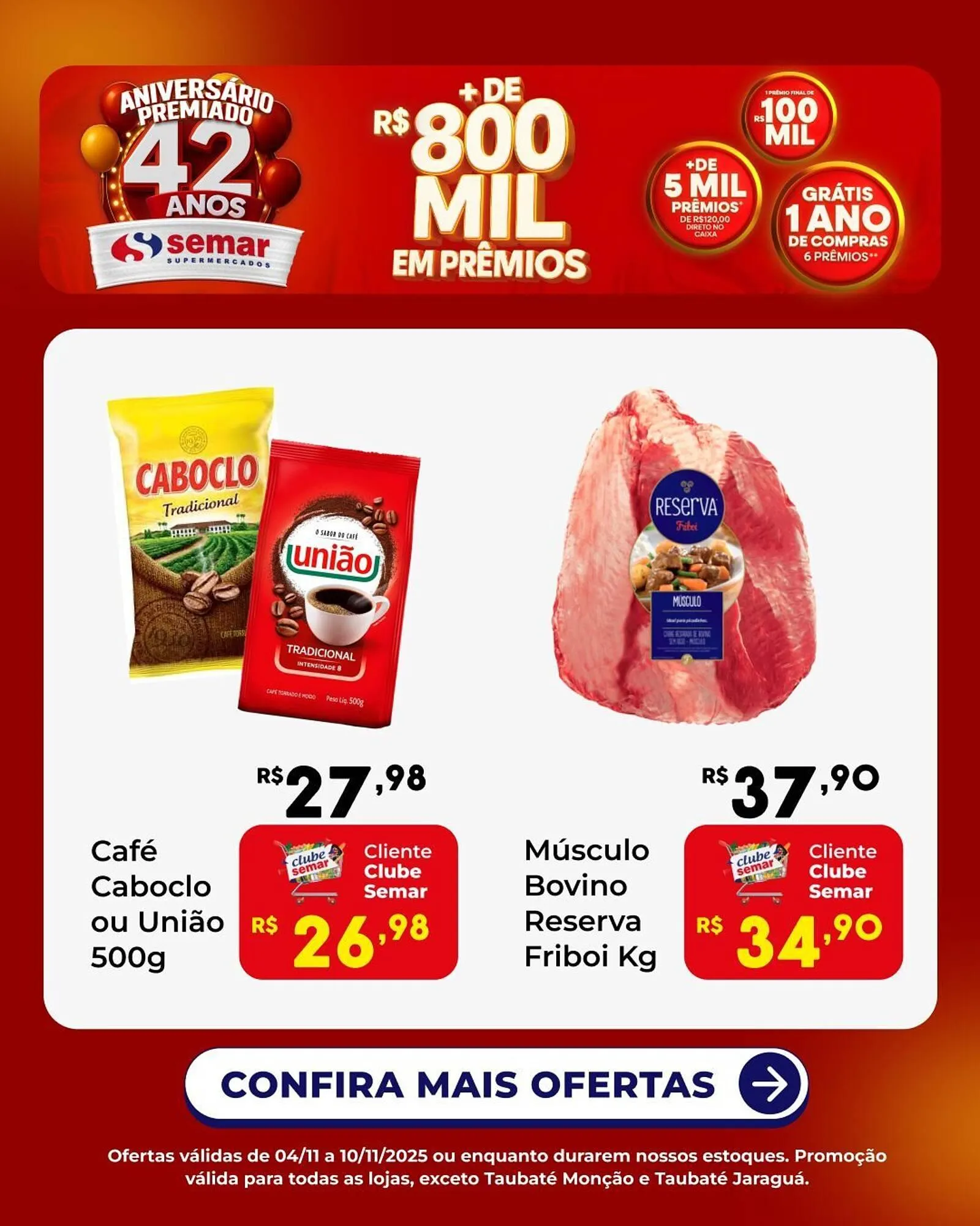 Encarte de Folheto Semar Supermercado 4 de novembro até 10 de novembro 2025 - Pagina 1