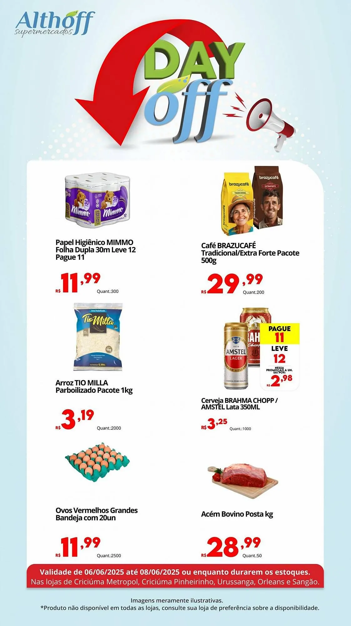 Encarte de Catálogo Althoff Supermercados 6 de junho até 8 de junho 2025 - Pagina 1
