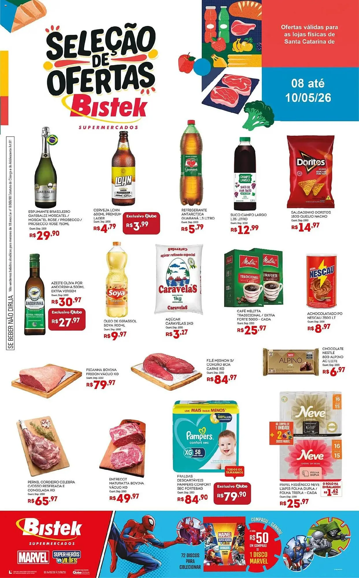 Encarte de Encarte Bistek Supermercados 8 de maio até 10 de maio 2026 - Pagina 1