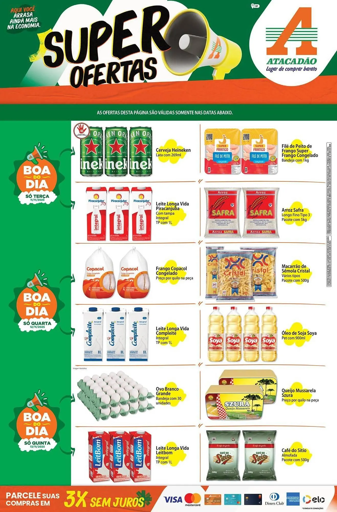 Encarte de Folheto Atacadão 12 de novembro até 13 de novembro 2025 - Pagina 1