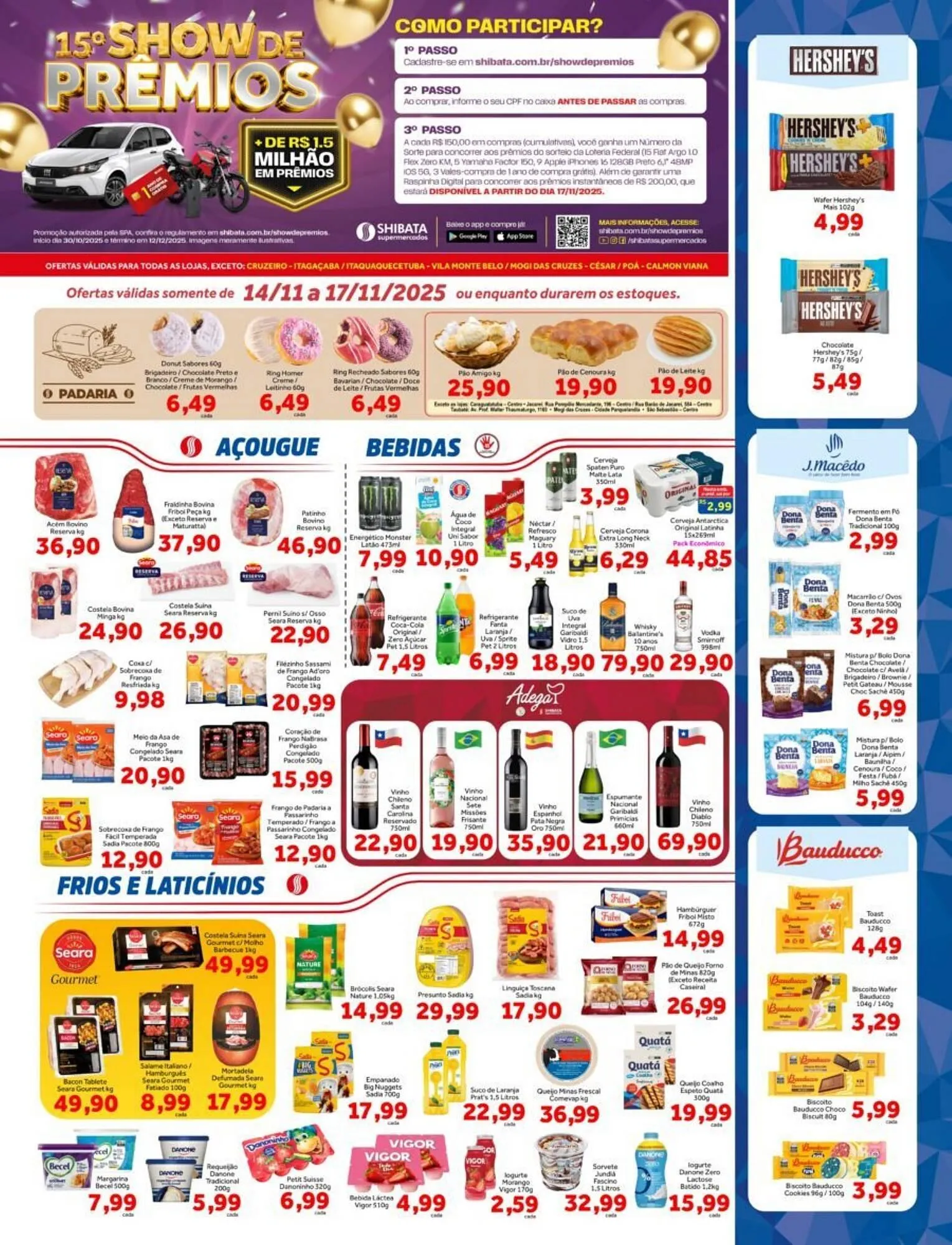 Encarte de Folheto Shibata Supermercados 13 de novembro até 17 de novembro 2025 - Pagina 1