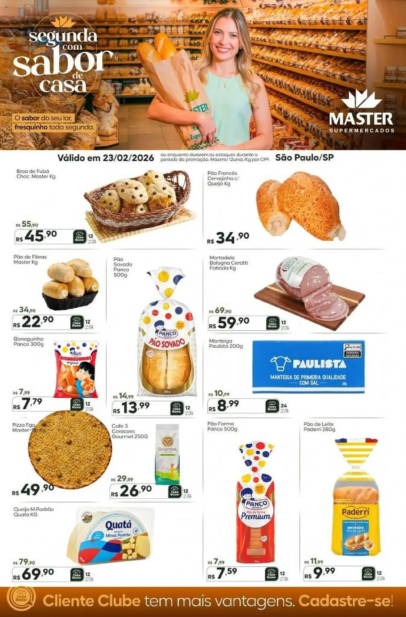 Encarte de Folheto Master Supermercados 23 de fevereiro até 23 de fevereiro 2026 - Pagina 1