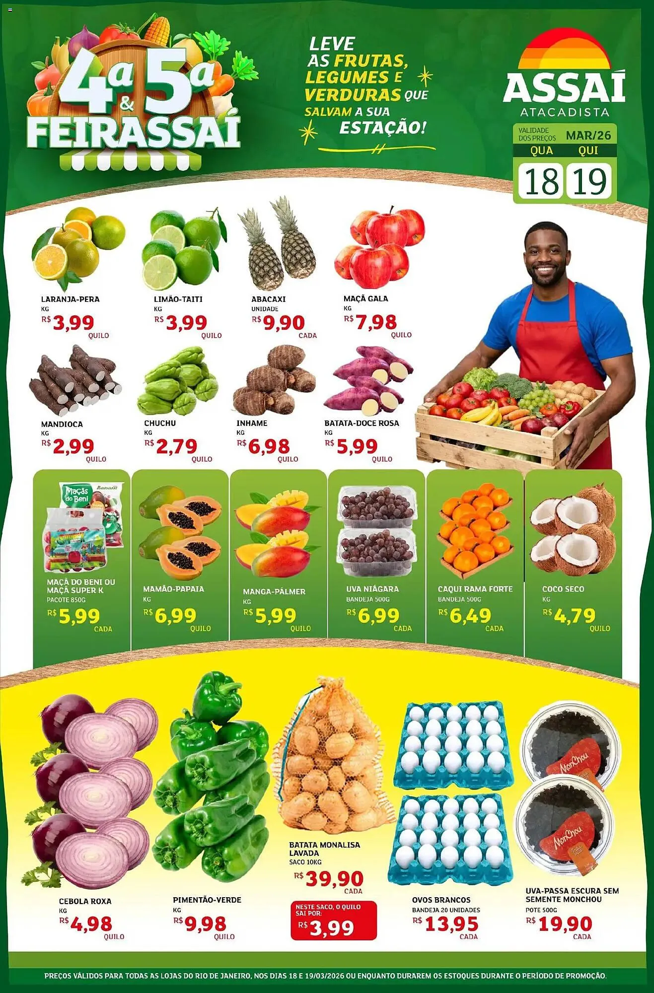 Encarte de Encarte Assaí Atacadista 18 de março até 19 de março 2026 - Pagina 1