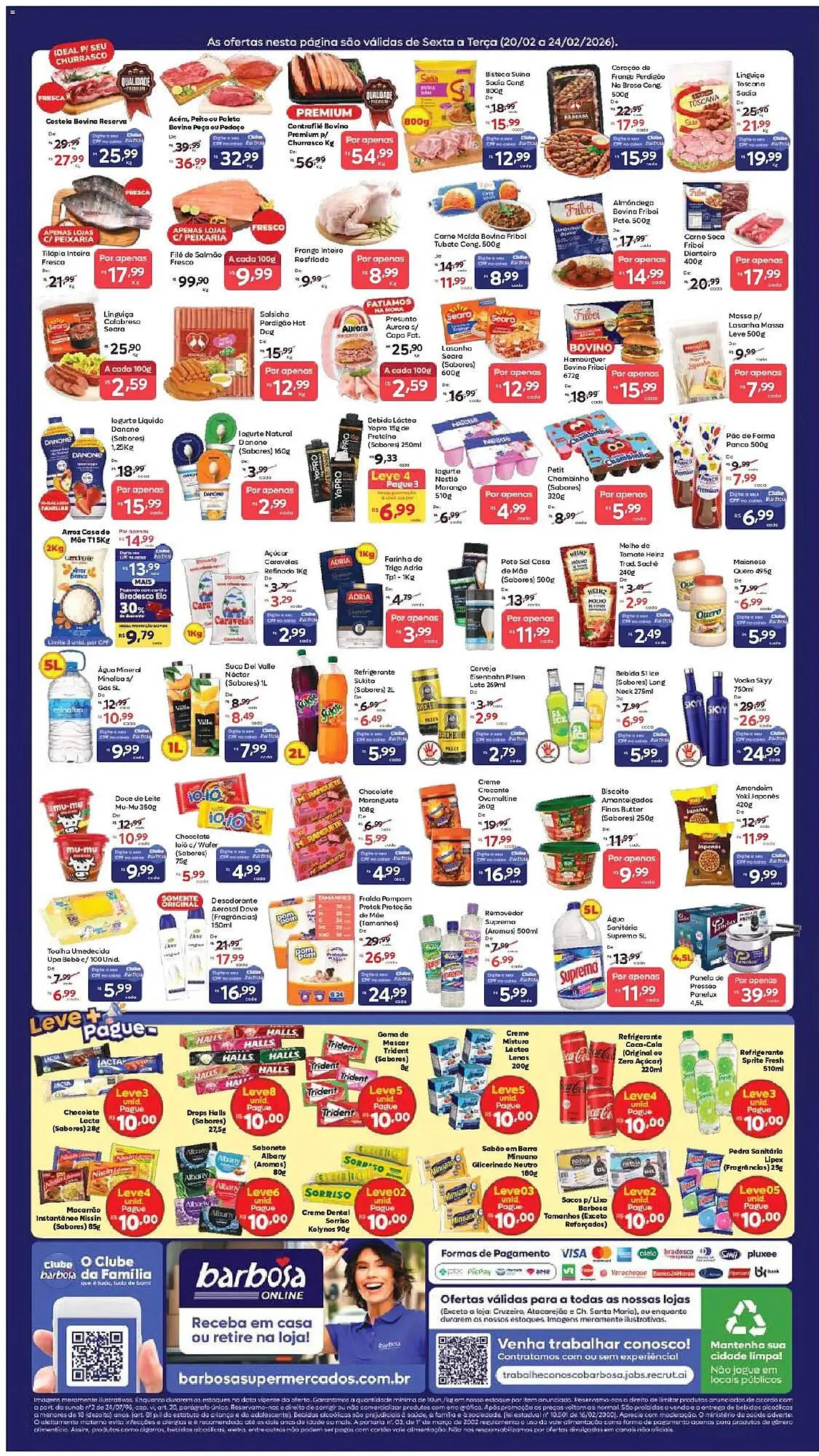 Encarte de Tabloide Barbosa Supermercados 20 de fevereiro até 24 de fevereiro 2026 - Pagina 2