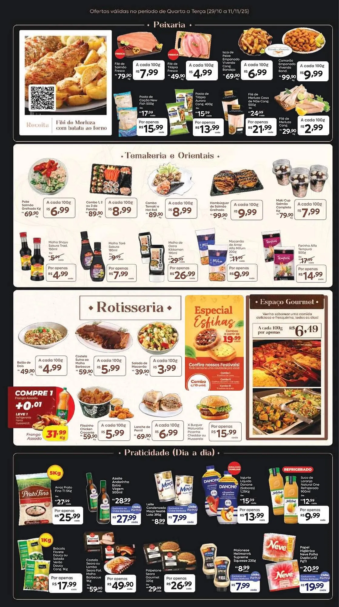 Encarte de Tabloide Barbosa Supermercados 29 de outubro até 11 de novembro 2025 - Pagina 3