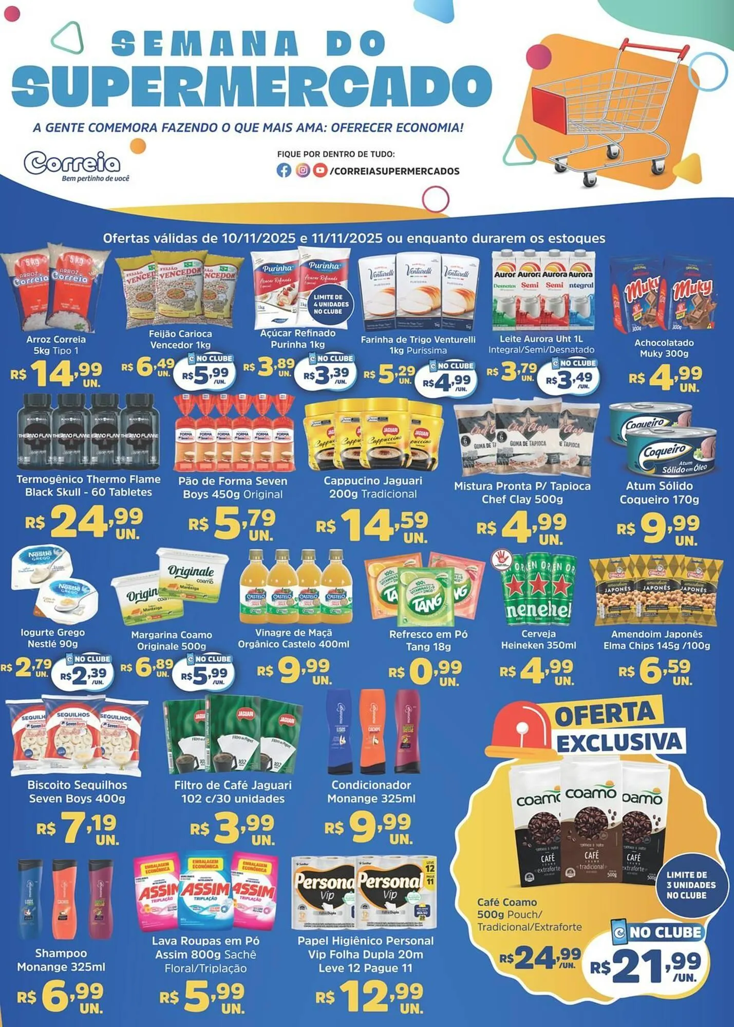 Encarte de Catálogo Supermercados Correia 10 de novembro até 11 de novembro 2025 - Pagina 1