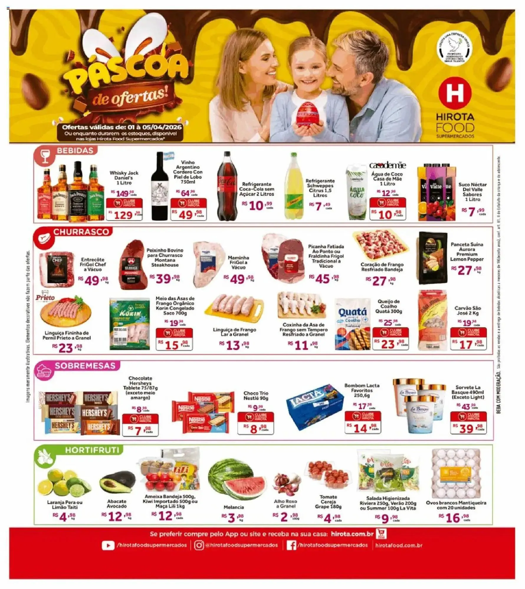 Encarte de Catálogo Hirota Food Supermercado 1 de abril até 6 de abril 2026 - Pagina 1