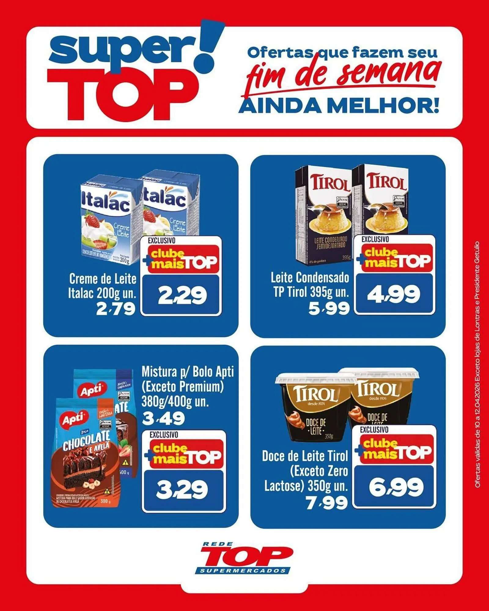 Encarte de Encarte Rede Top 10 de abril até 12 de abril 2026 - Pagina 1