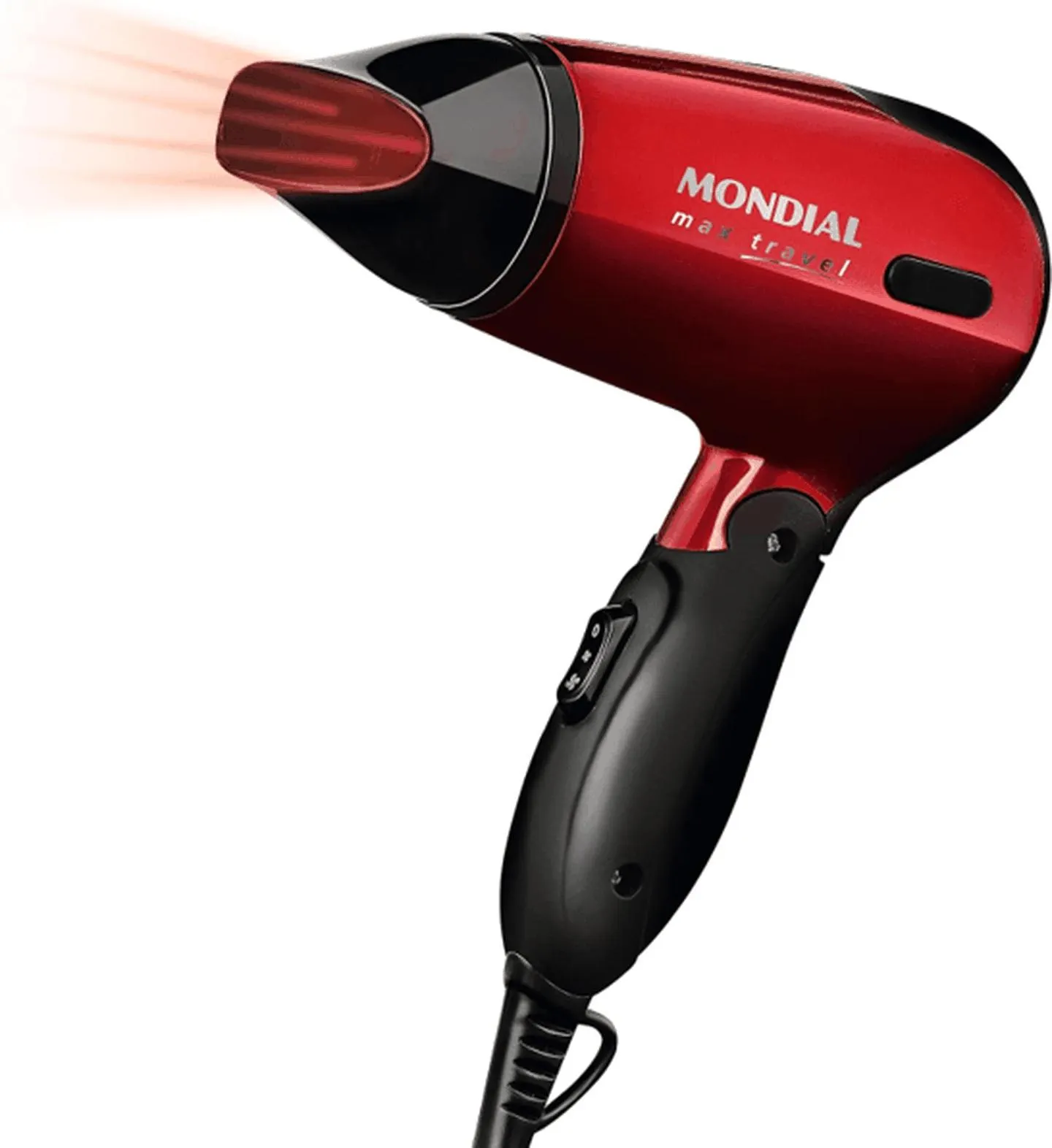 Secador Maxis Travel Mondial Vermelho e Preto 1200W SC-10