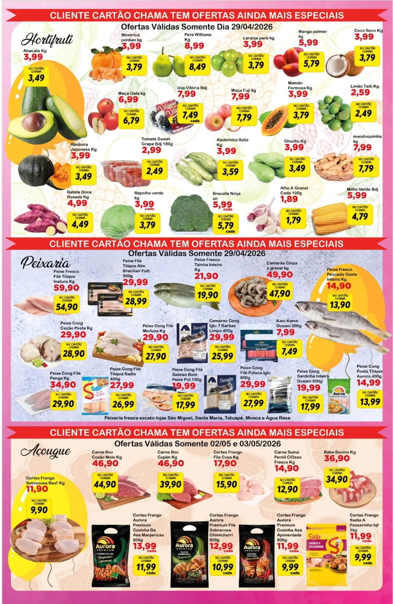Encarte de Catálogo Chama Supermercados 29 de abril até 5 de maio 2026 - Pagina 3
