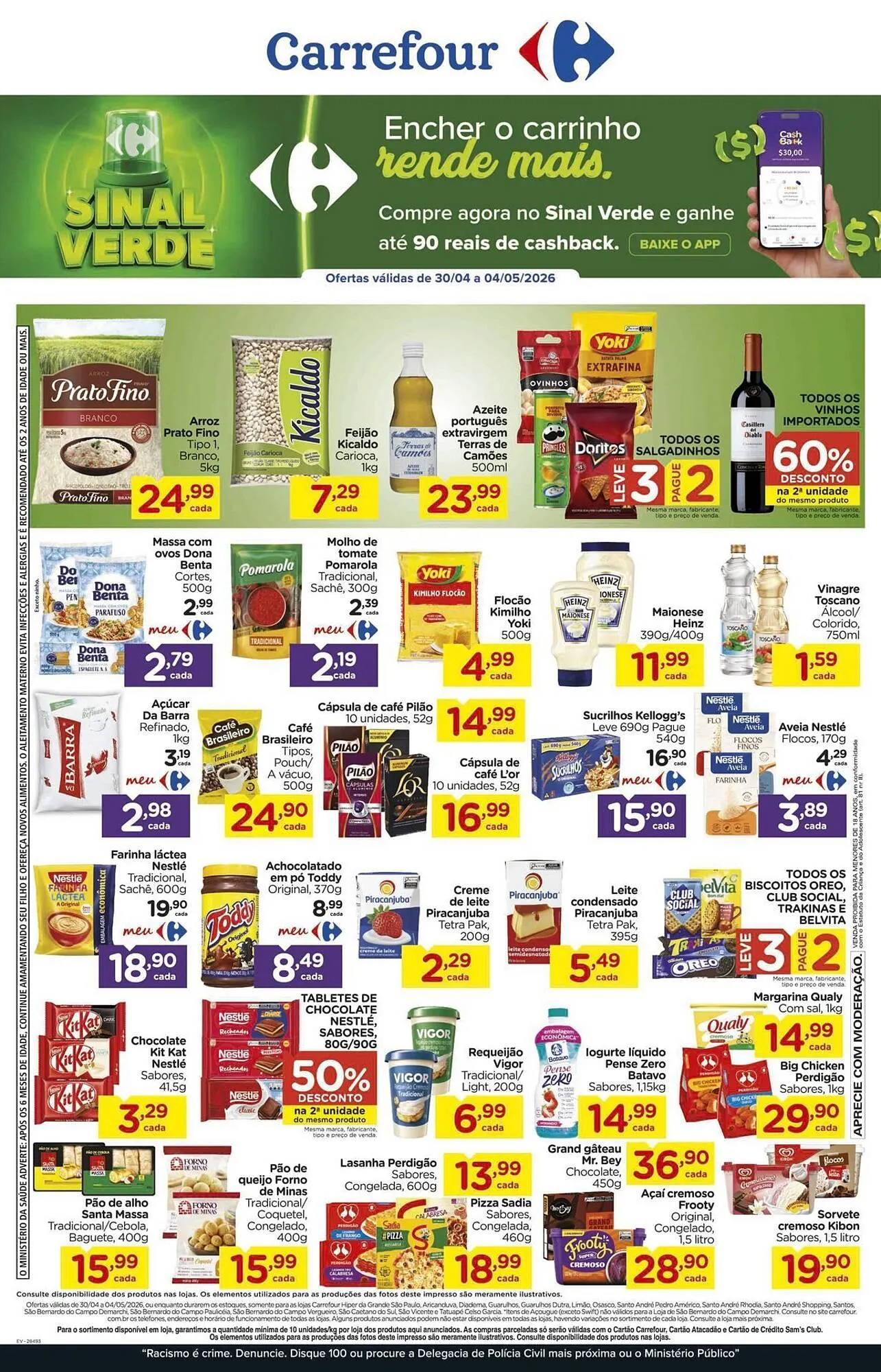 Encarte de Folheto Carrefour 30 de abril até 4 de maio 2026 - Pagina 1