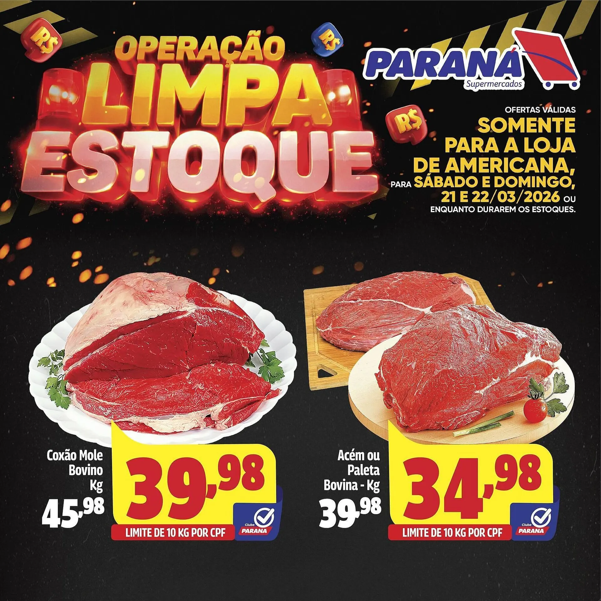 Encarte de Folheto Supermercado Paraná 21 de março até 22 de março 2026 - Pagina 1