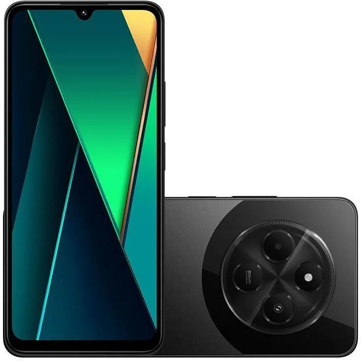 Smartphone Xiaomi POCO C75 256GB 8GB RAM + 8GB RAM Virtual Tela 6.88"CX414PRE Preto