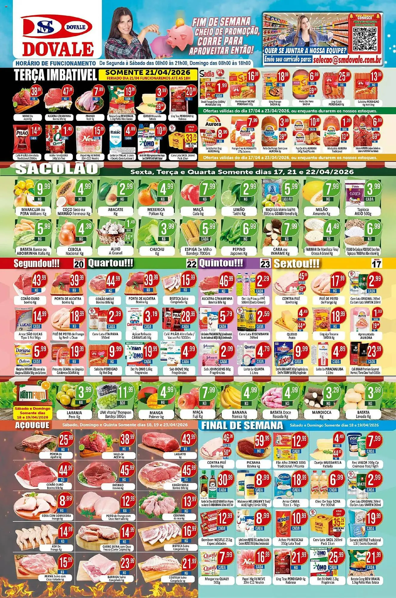 Encarte de Folheto Dovale 17 de abril até 24 de abril 2026 - Pagina 1