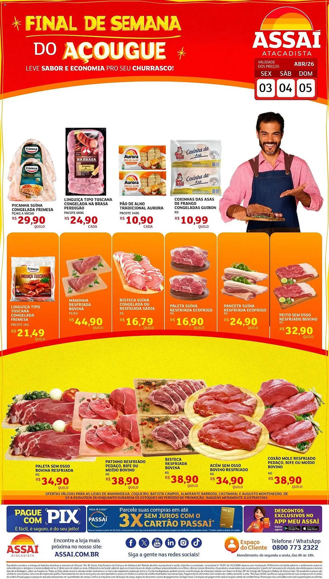 Encarte de Encarte Assaí Atacadista 3 de abril até 5 de abril 2026 - Pagina 1
