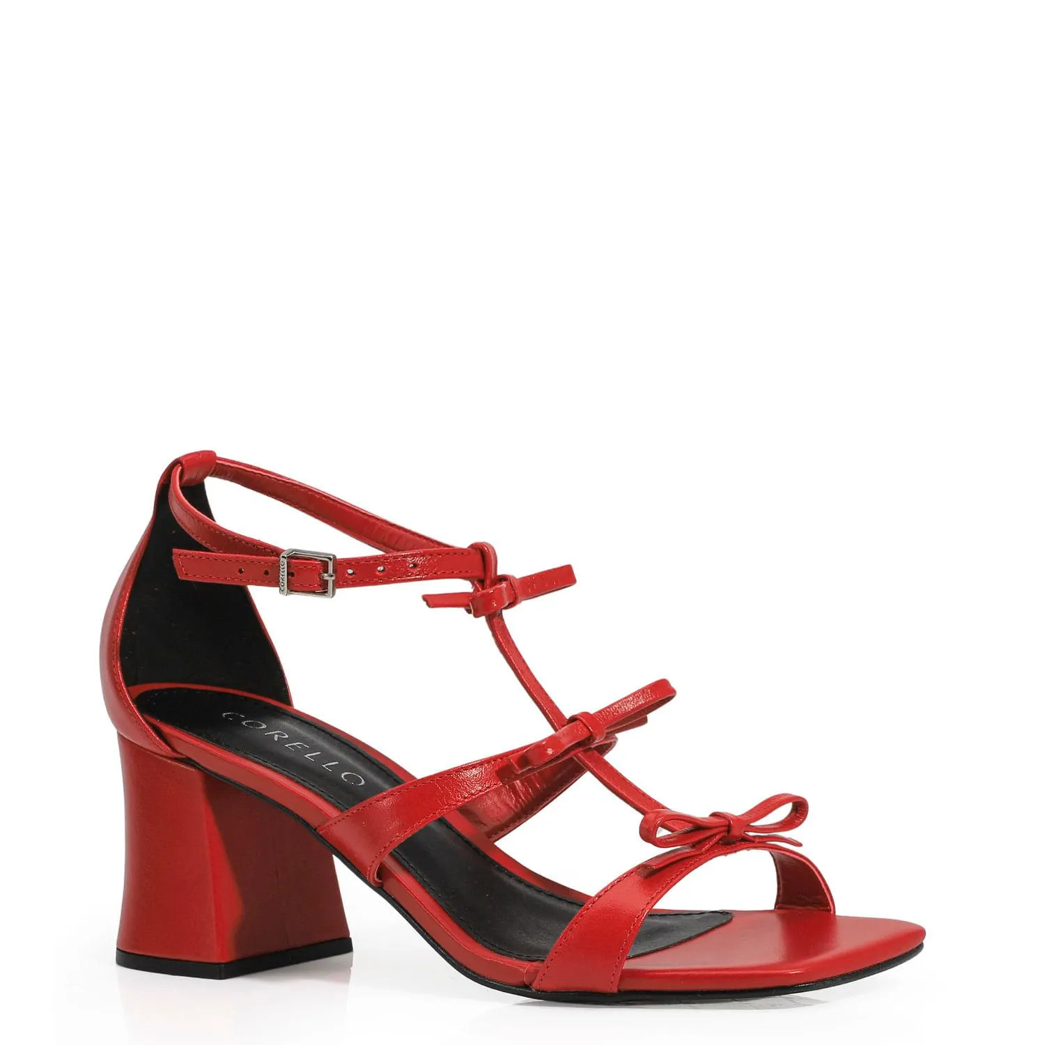 Sandália Couro Vermelho