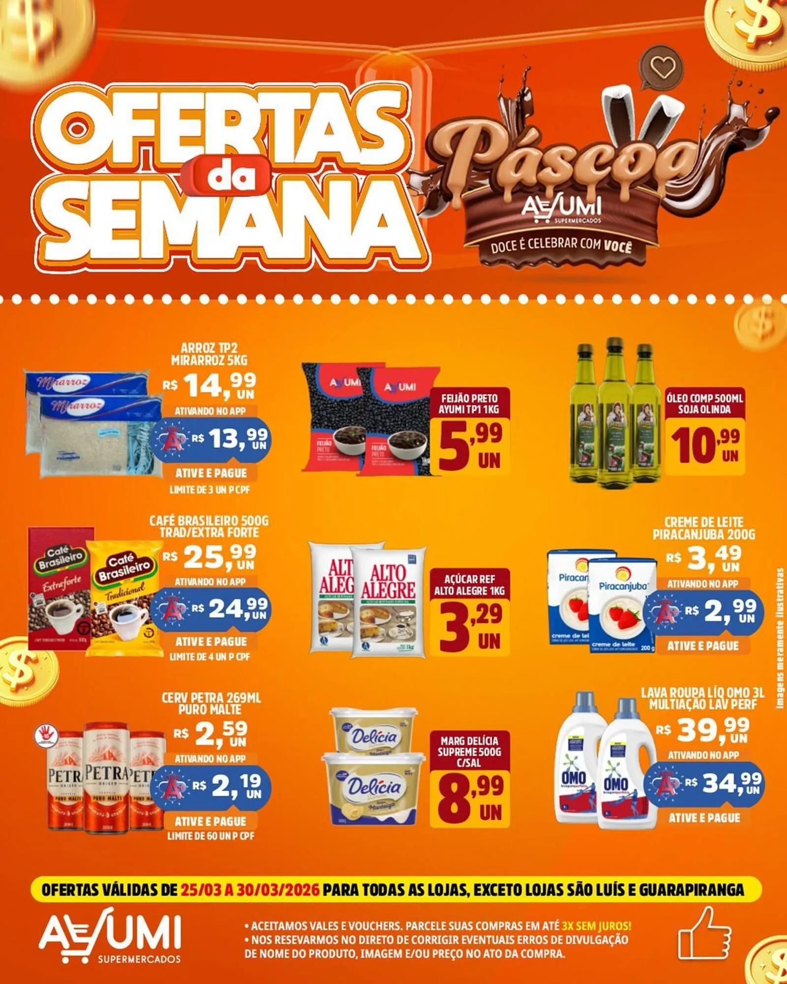 Encarte de Folheto Ayumi Supermercados 25 de março até 30 de março 2026 - Pagina 1